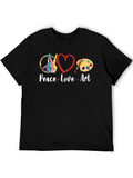 Peace Love Art T-Shirt