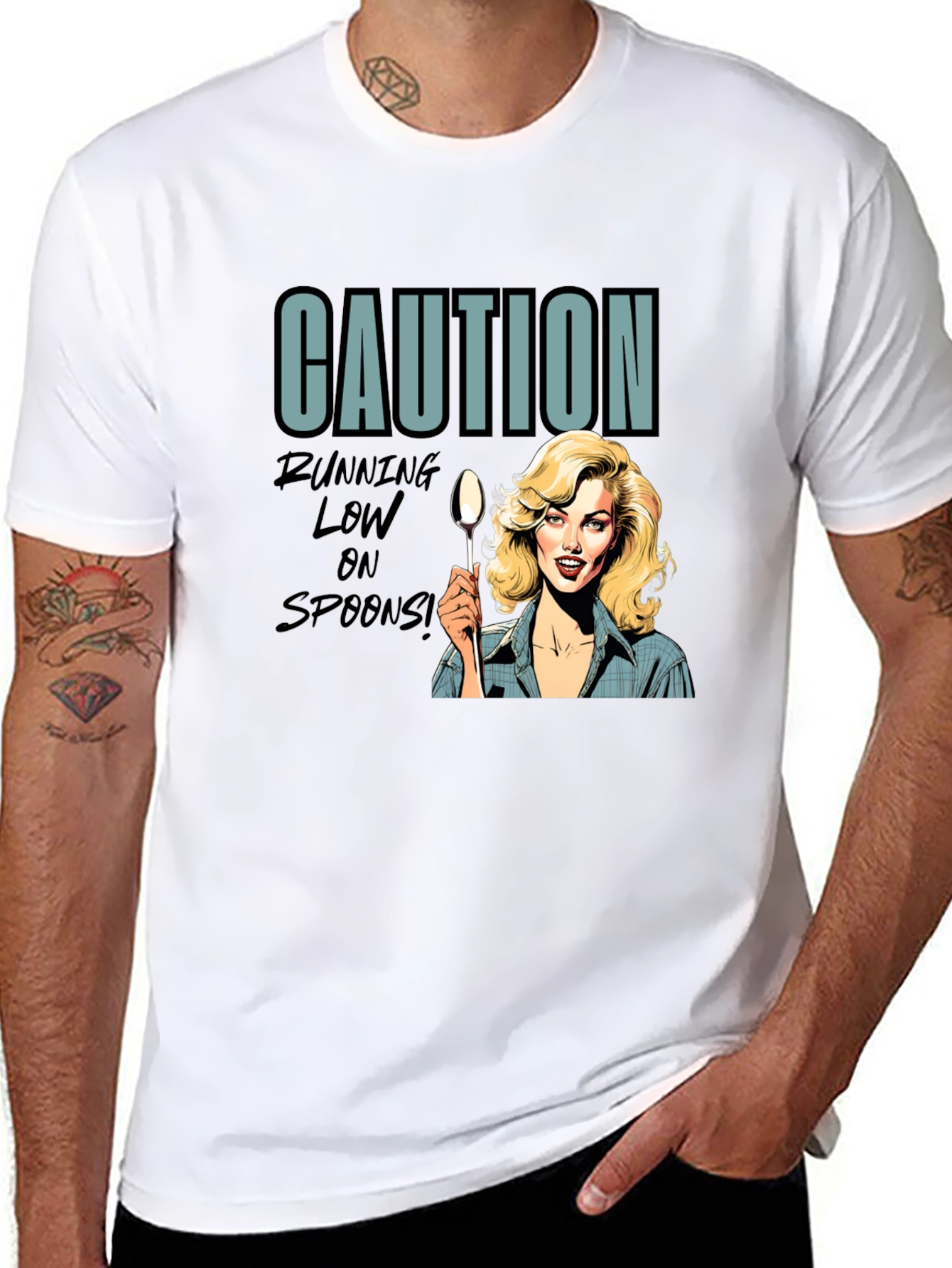 Caution Running Low On Spoons T-Shirt
