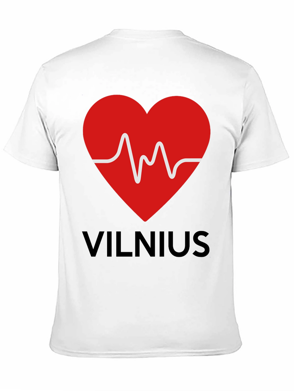 Vilnius Heartbeat T-Shirt - Mens Graphic Tee