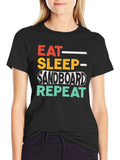 Eat Sleep Sandboard Repeat T-Shirt