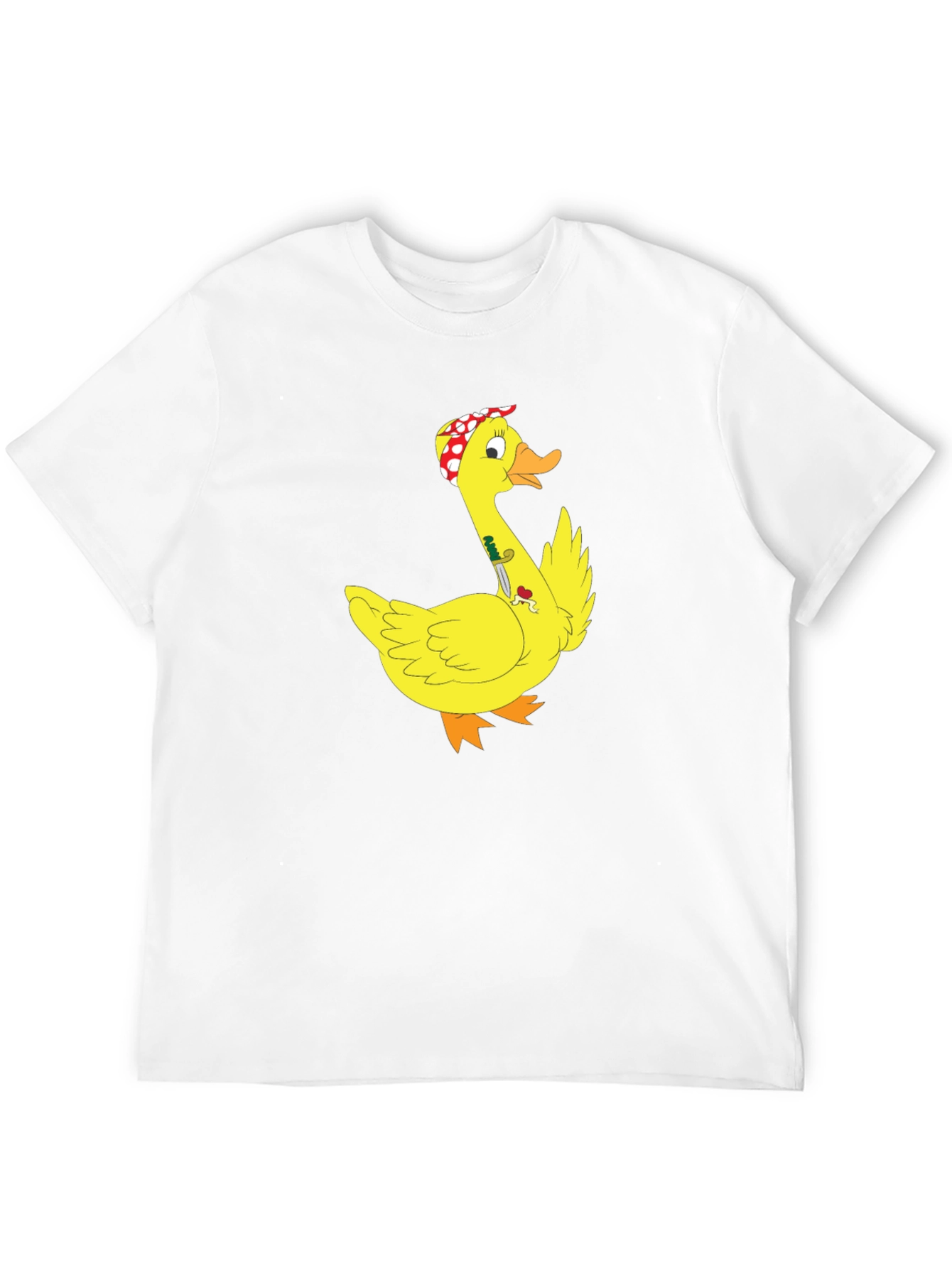 Duck with Knife T-Shirt - Funny Cartoon Graphic Tee