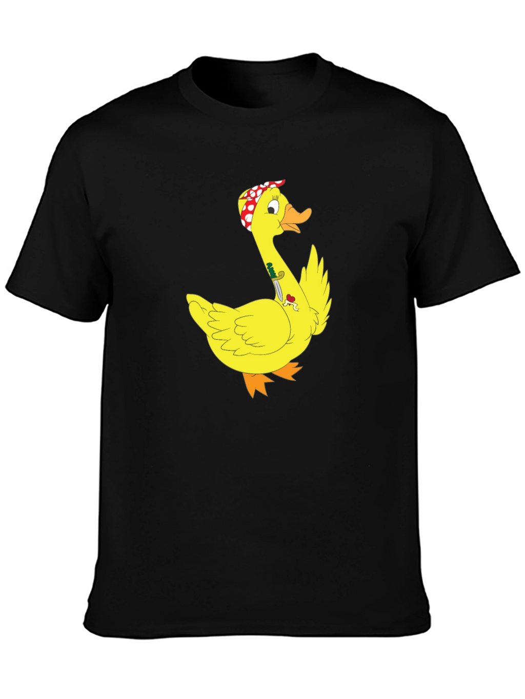 Duck with Knife T-Shirt - Funny Cartoon Graphic Tee