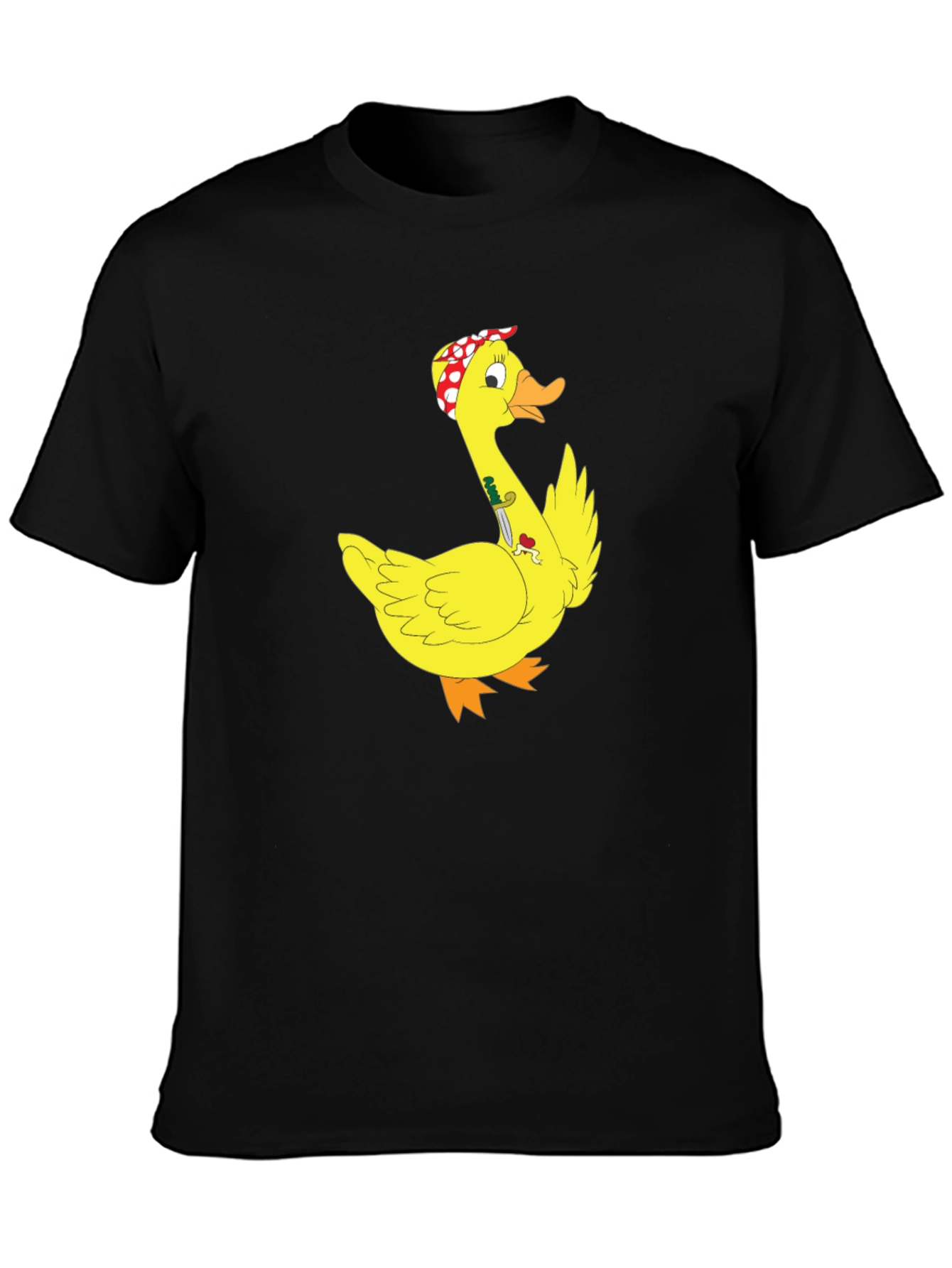 Duck with Knife T-Shirt - Funny Cartoon Graphic Tee
