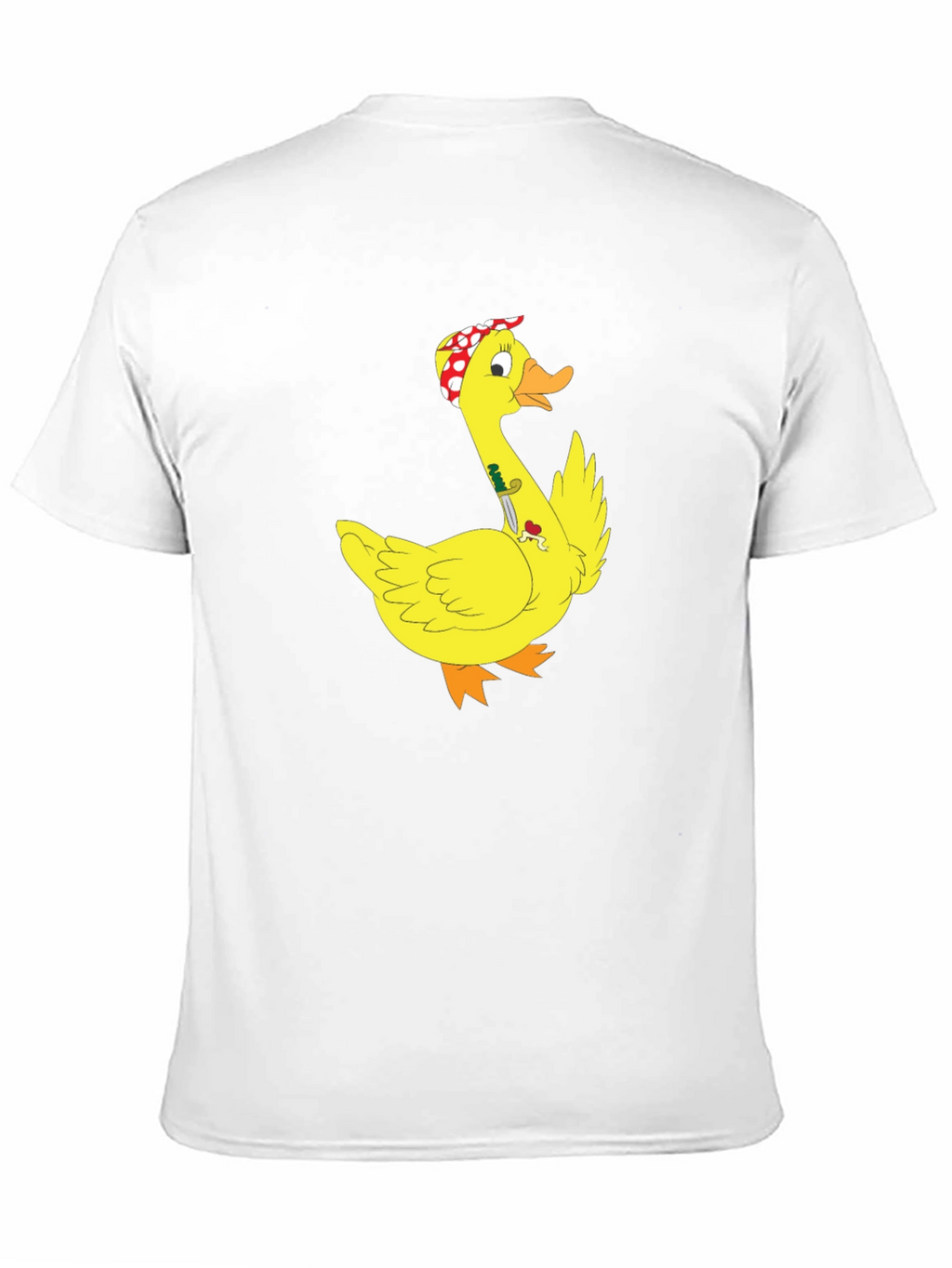 Duck with Knife T-Shirt - Funny Cartoon Graphic Tee