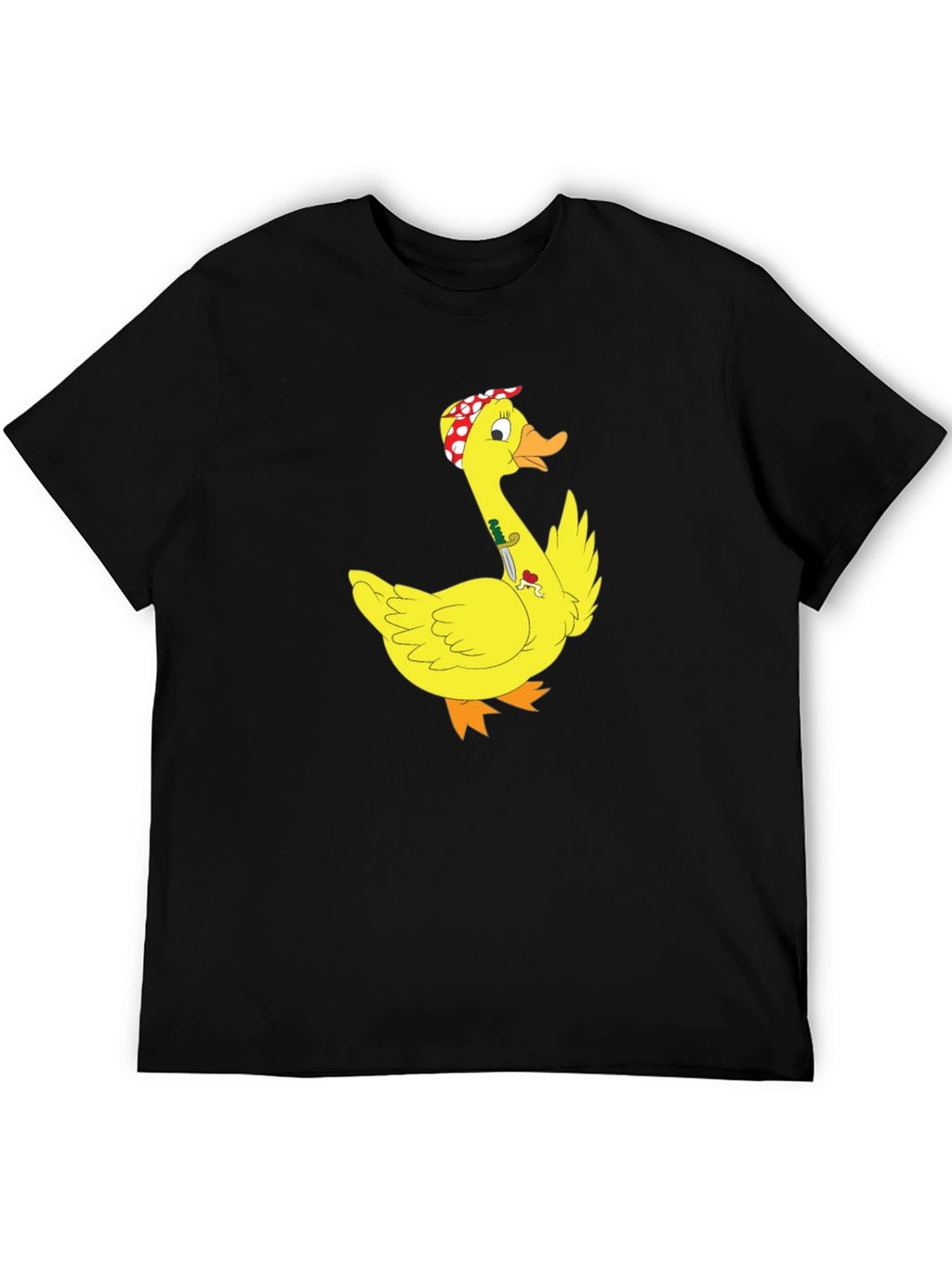 Duck with Knife T-Shirt - Funny Cartoon Graphic Tee