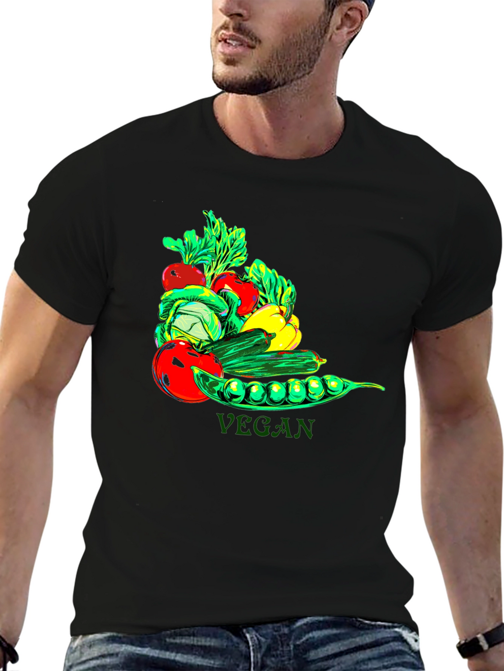 Vegan Graphic Tee - Stylish and Comfortable