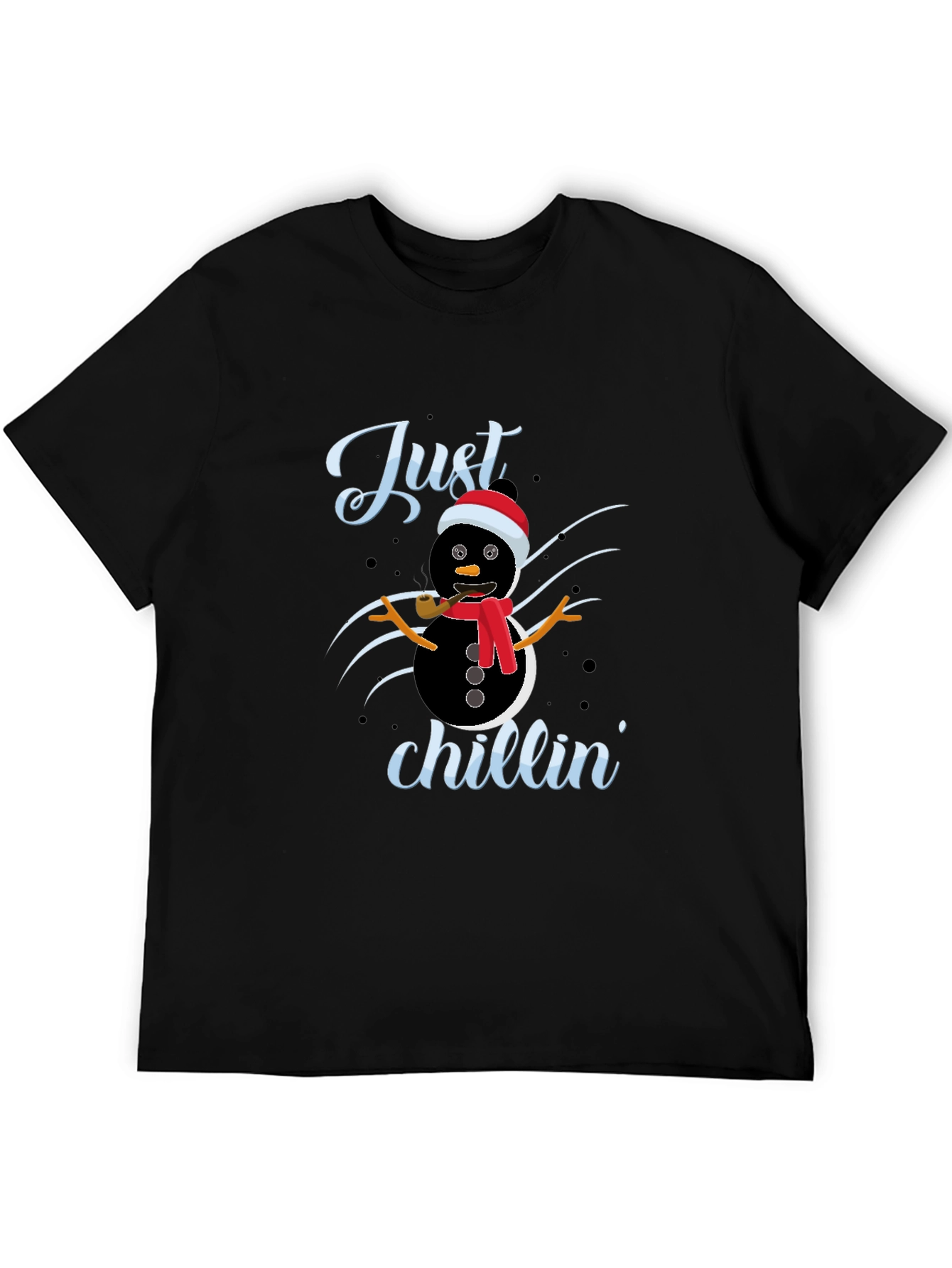 Just Chillin Snowman Christmas T-Shirt