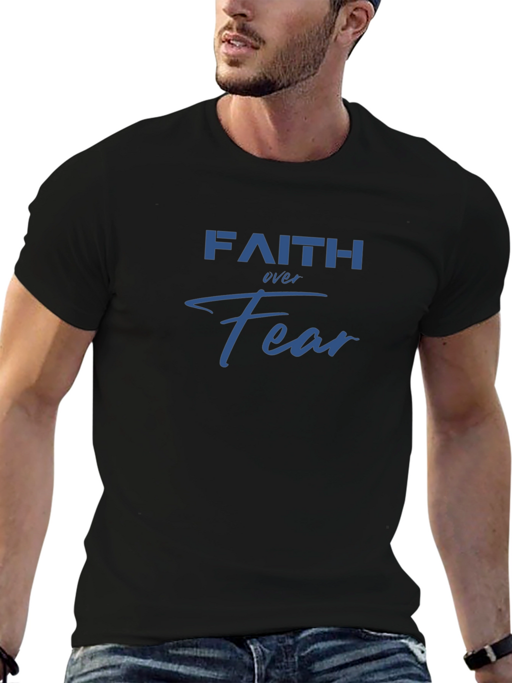 Faith Over Fear Graphic Tee - Mens