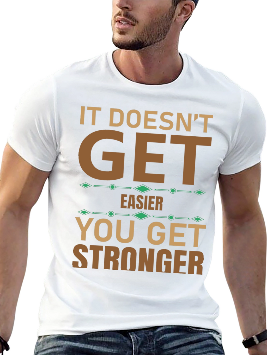 Motivational T-Shirt: Get Stronger