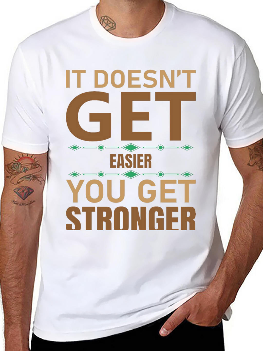 Motivational T-Shirt: Get Stronger
