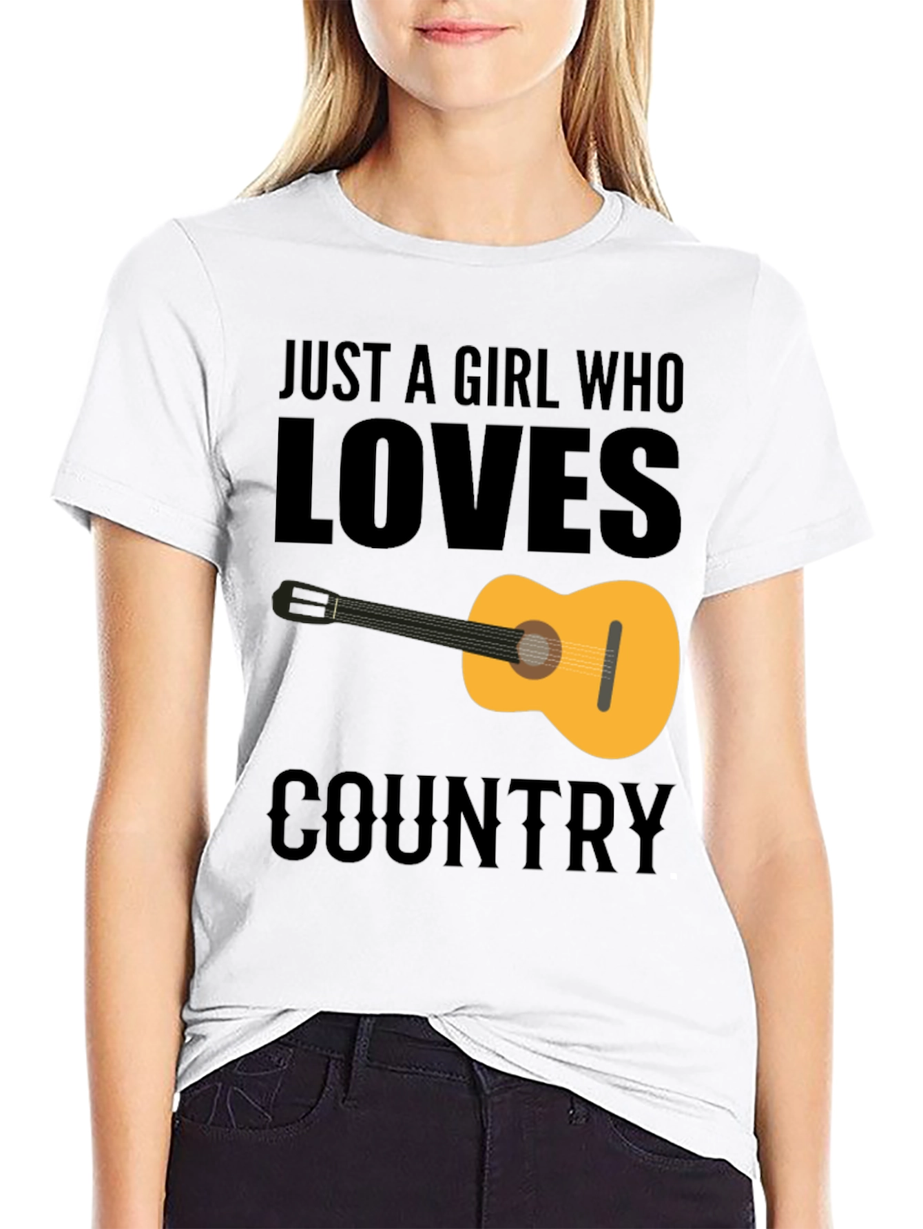 Country Music Guitar Graphic Tee