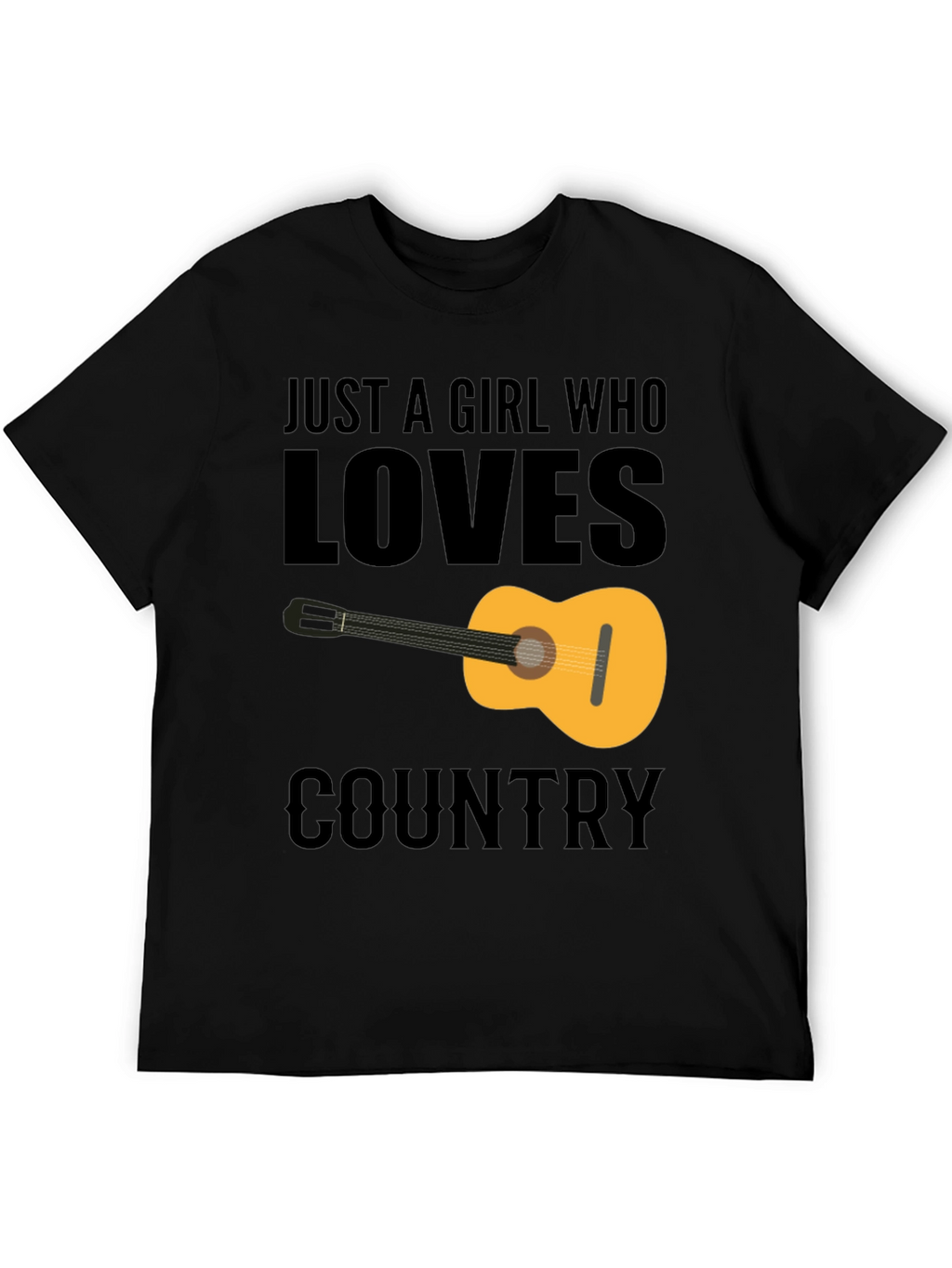 Country Music Guitar Graphic Tee