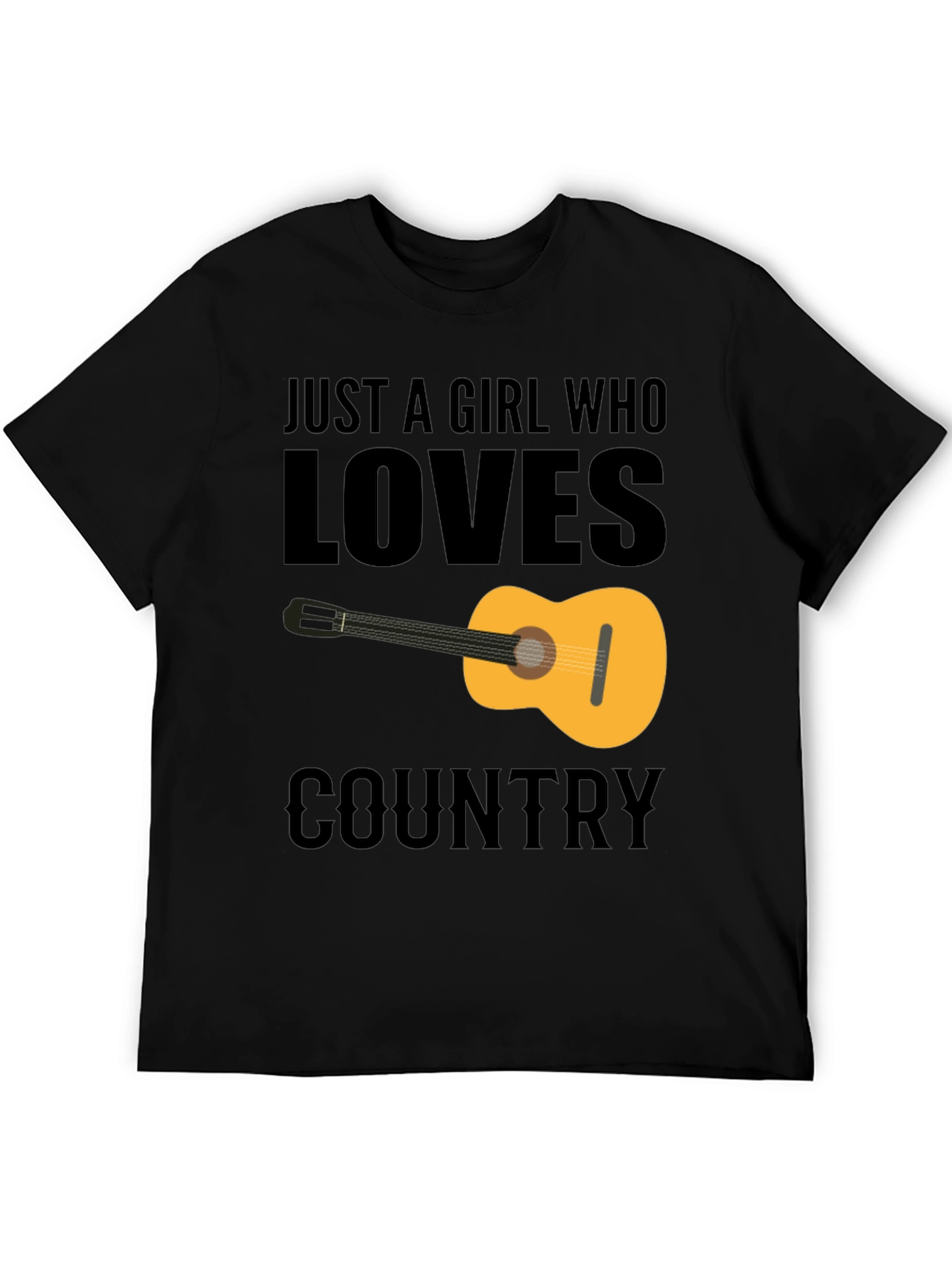 Country Music Guitar Graphic Tee