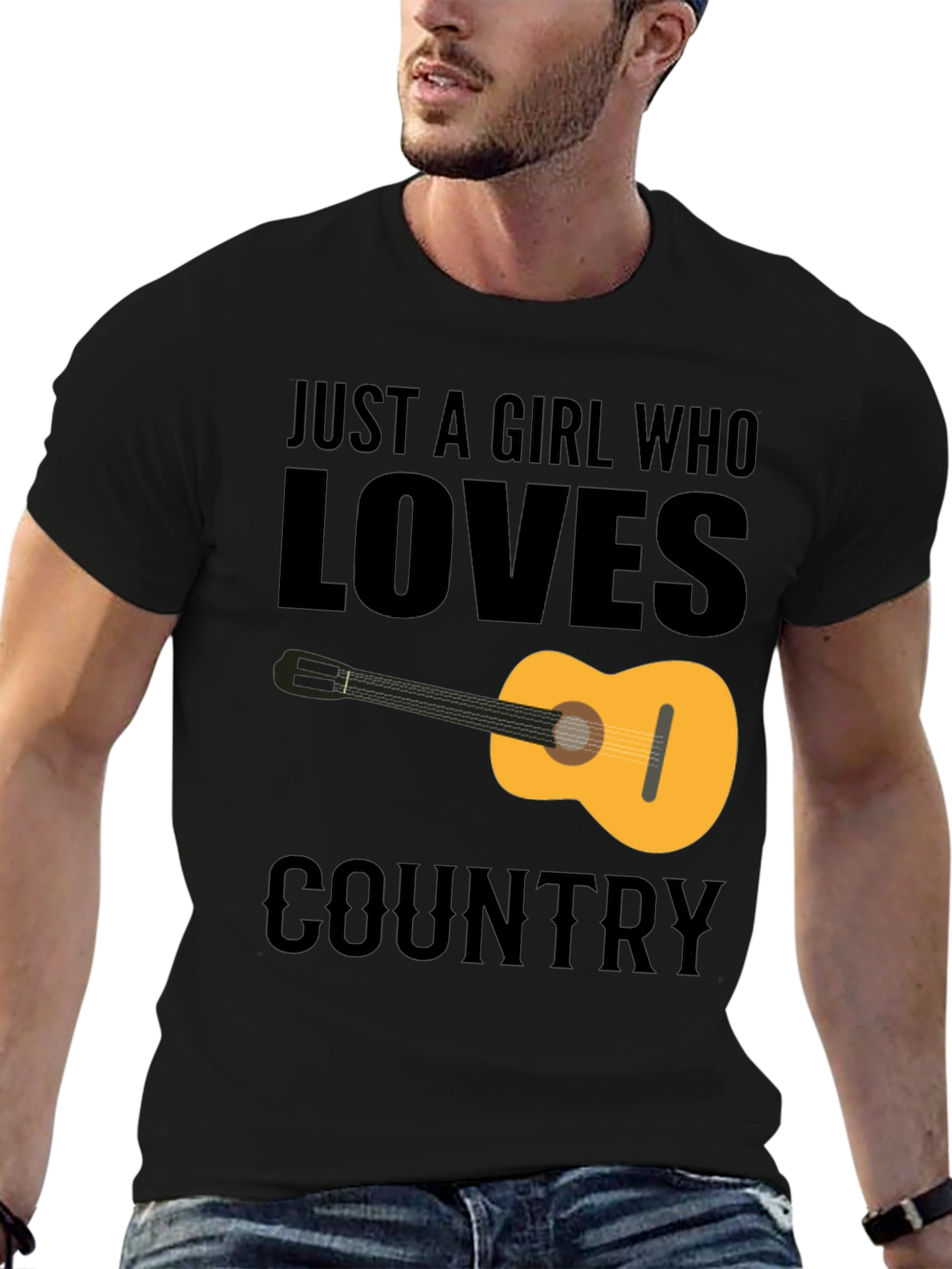 Country Music Guitar Graphic Tee