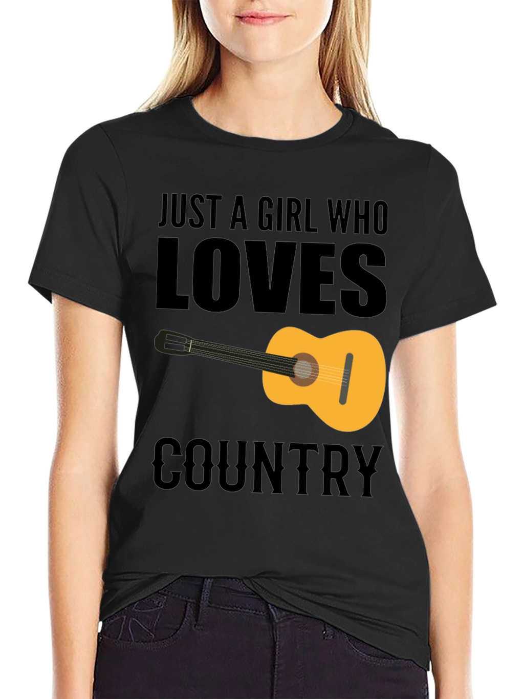 Country Music Guitar Graphic Tee