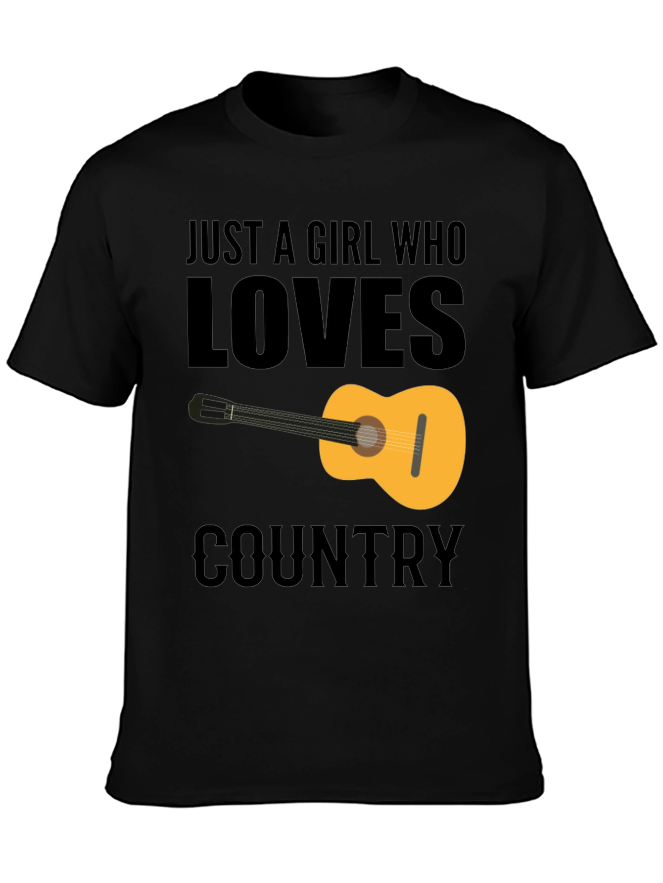 Country Music Guitar Graphic Tee
