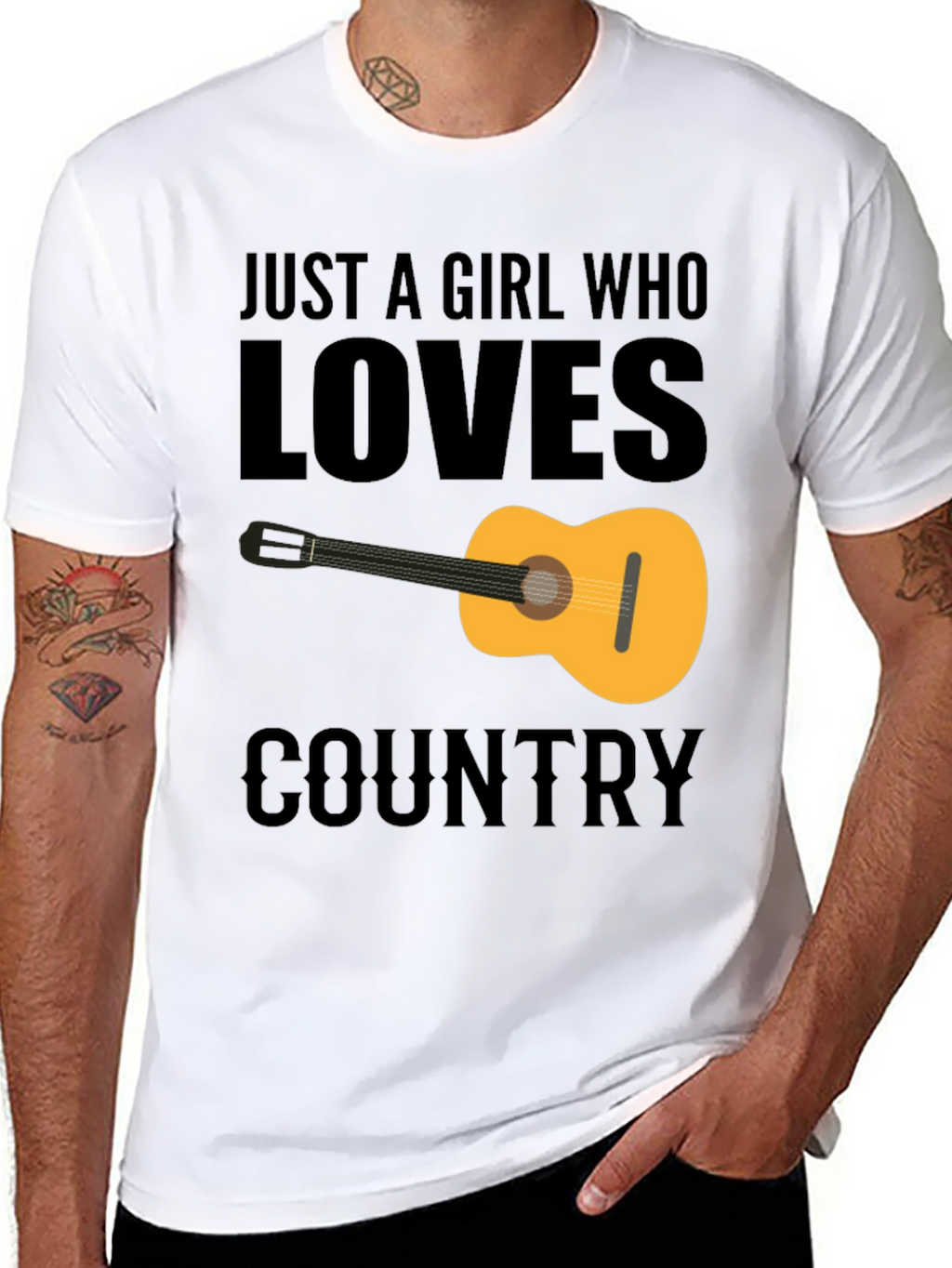Country Music Guitar Graphic Tee