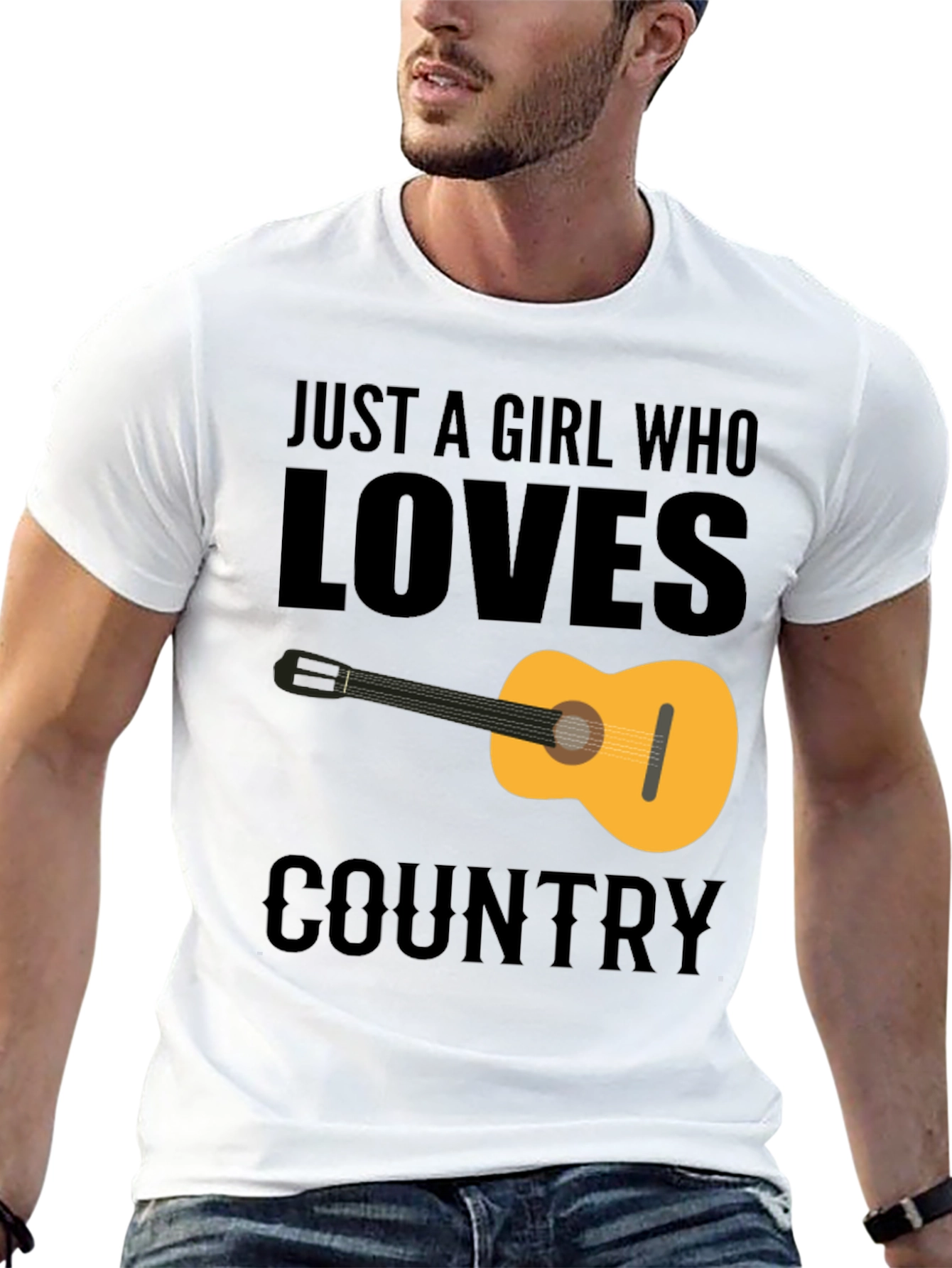 Country Music Guitar Graphic Tee