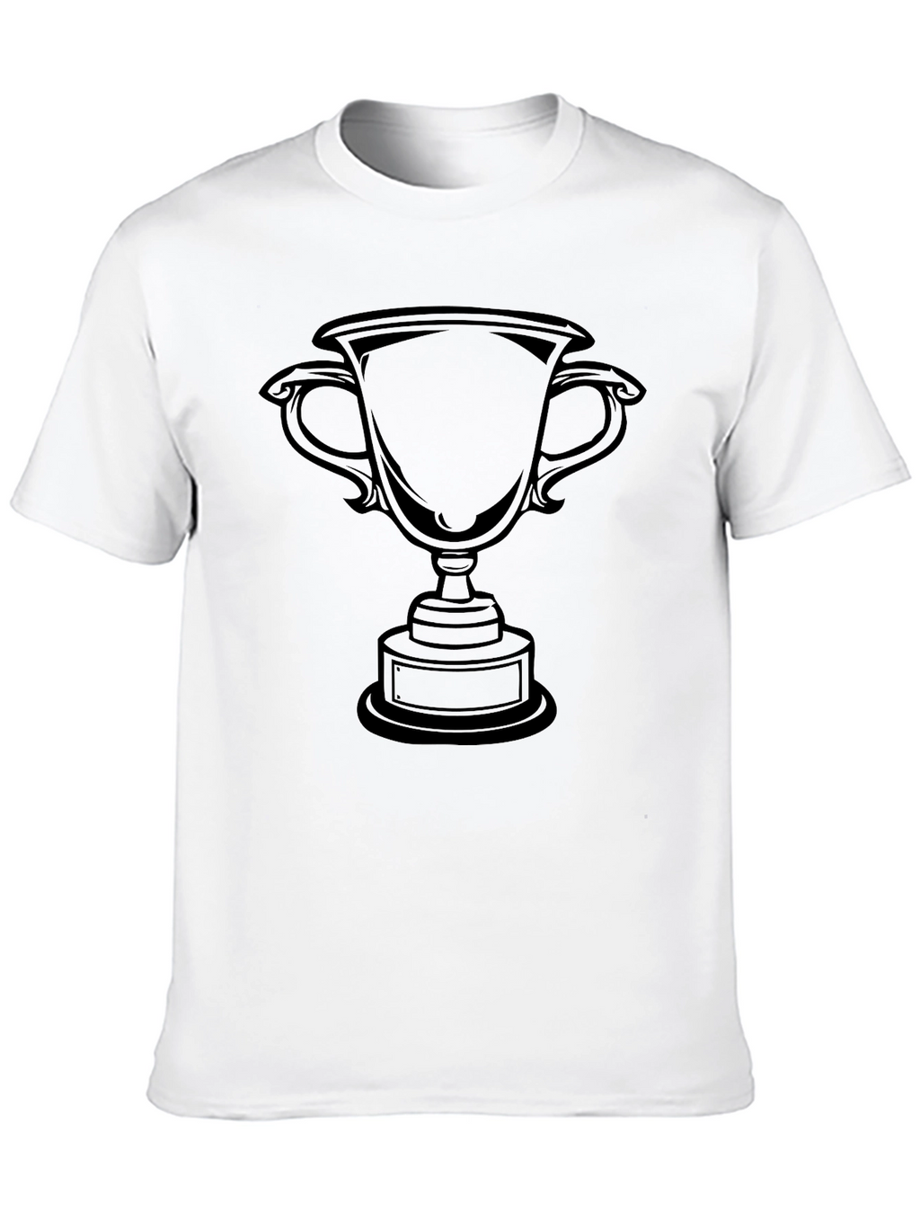 Black Trophy Graphic Tee - Celebrate Victory!