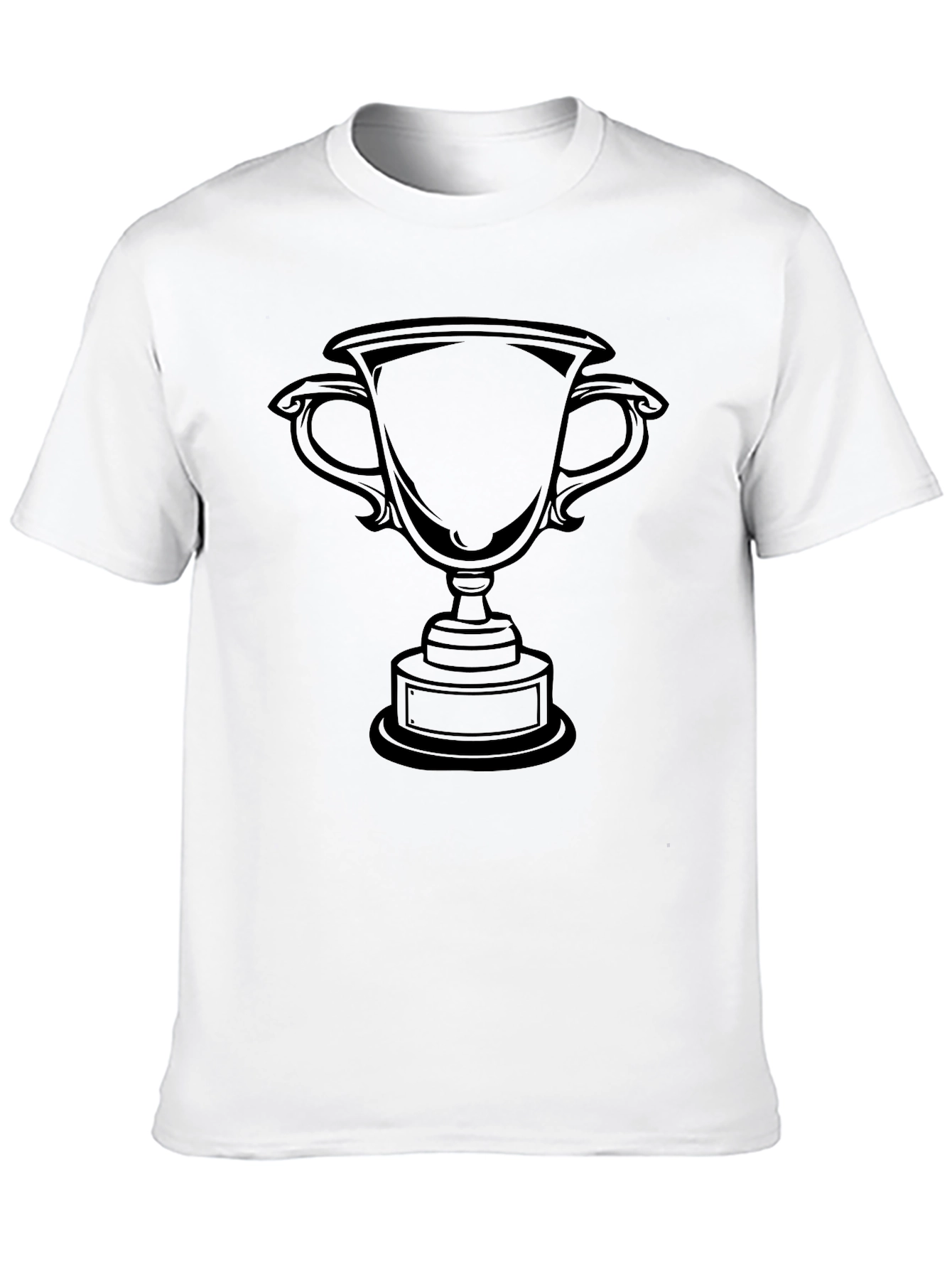 Black Trophy Graphic Tee - Celebrate Victory!