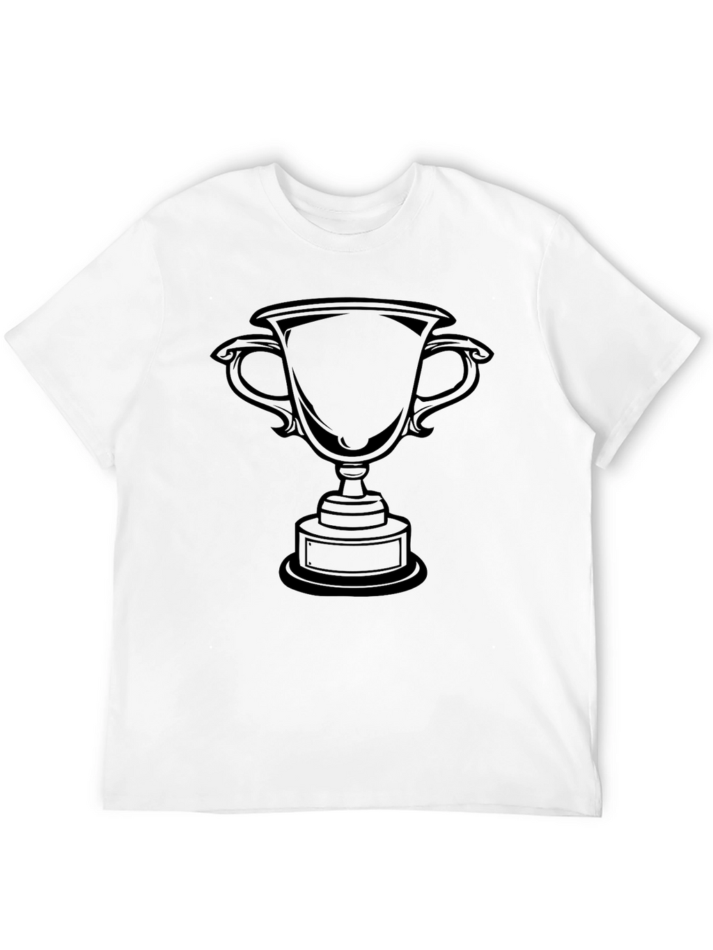 Black Trophy Graphic Tee - Celebrate Victory!