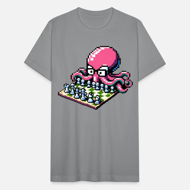 8-Bit Chess Masterpiece: Pixel Octopus Strategy