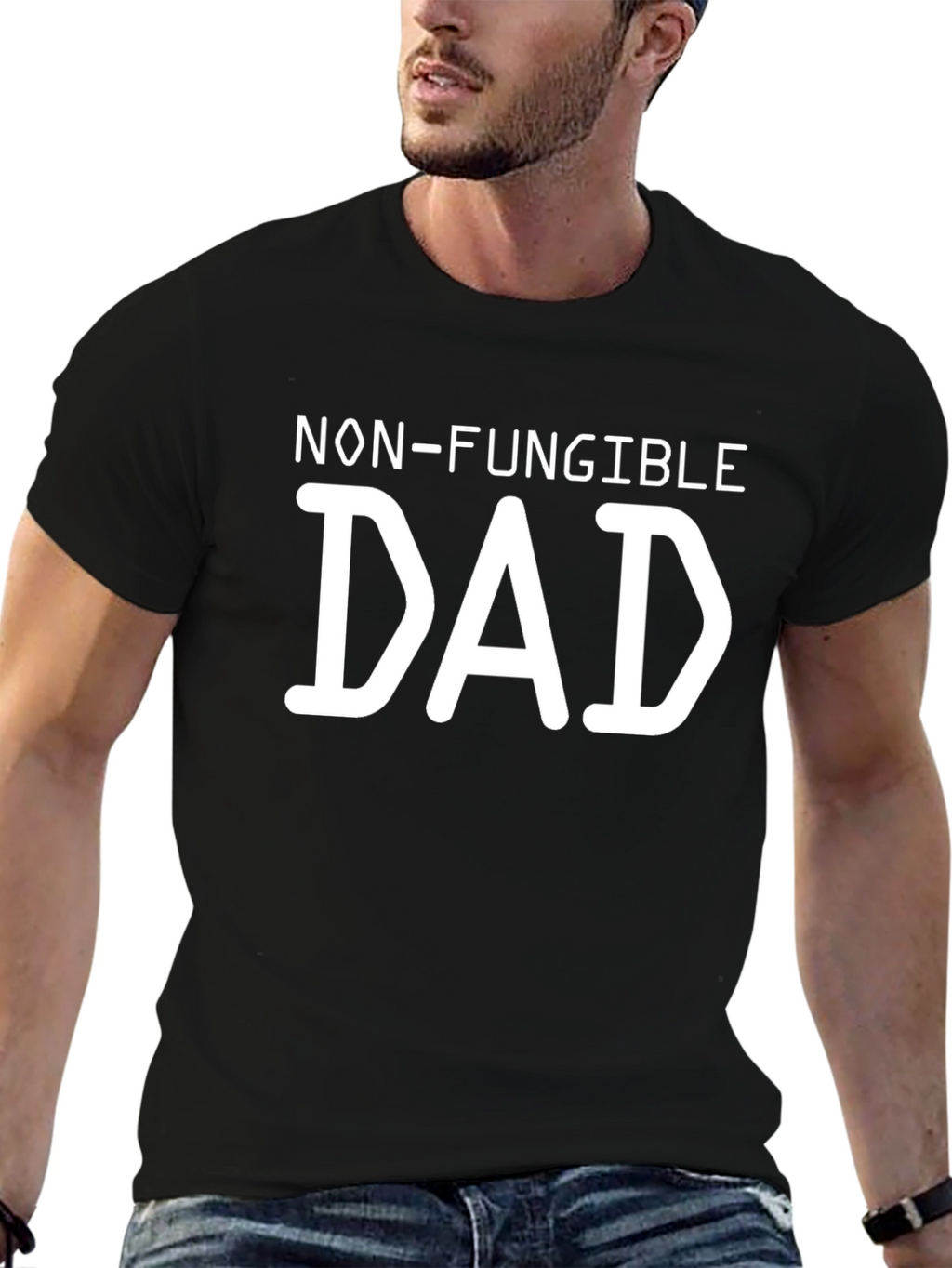 Non-Fungible Dad Graphic T-Shirt - Black