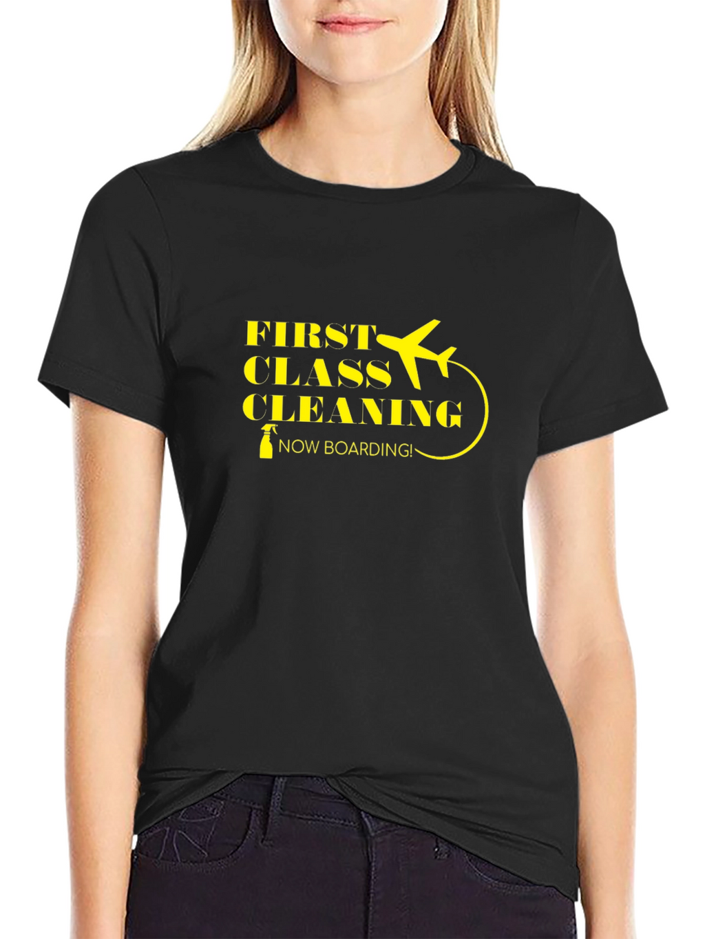 First Class Cleaning Crew T-Shirt - Now Boarding!