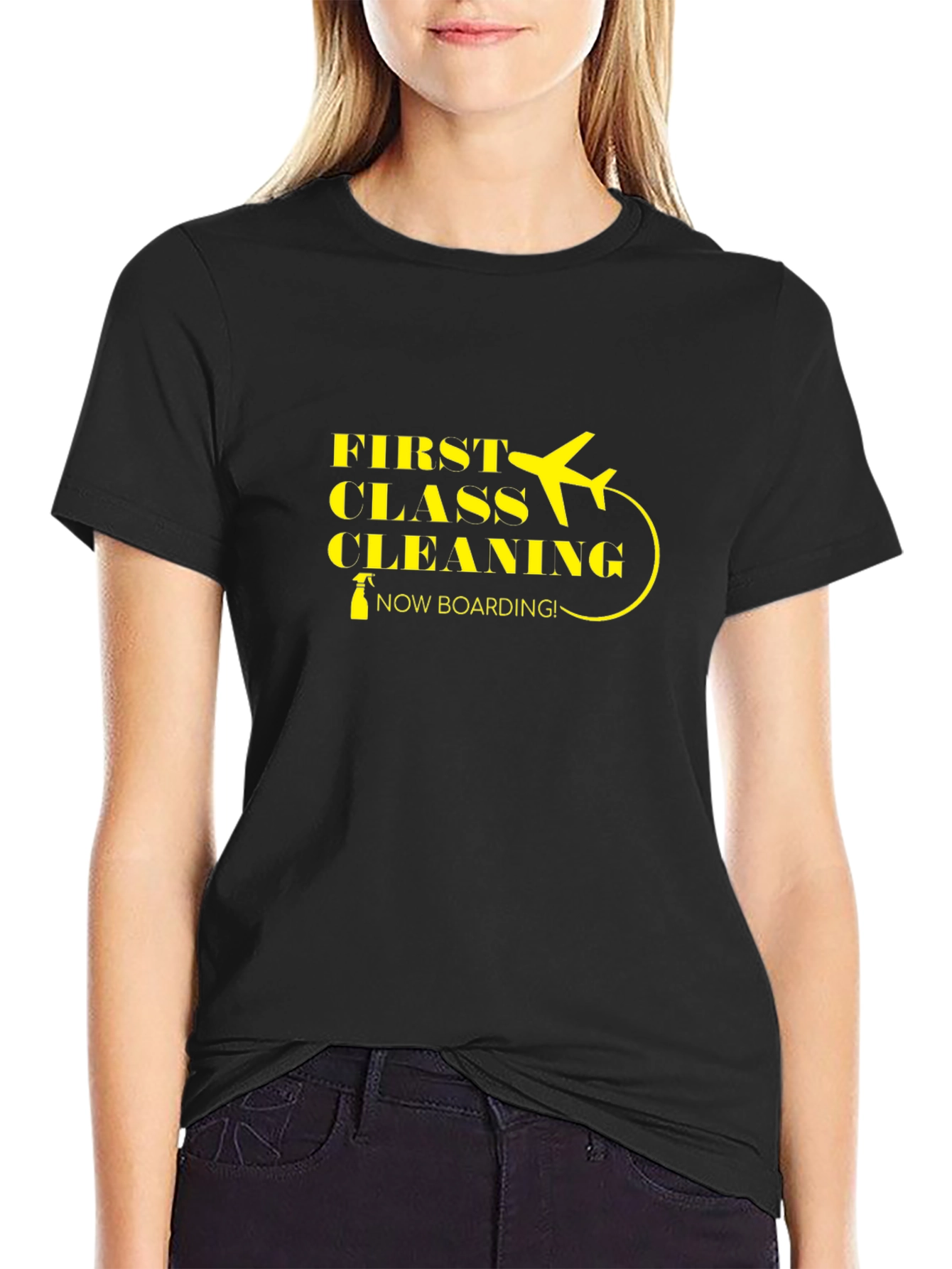 First Class Cleaning Crew T-Shirt - Now Boarding!