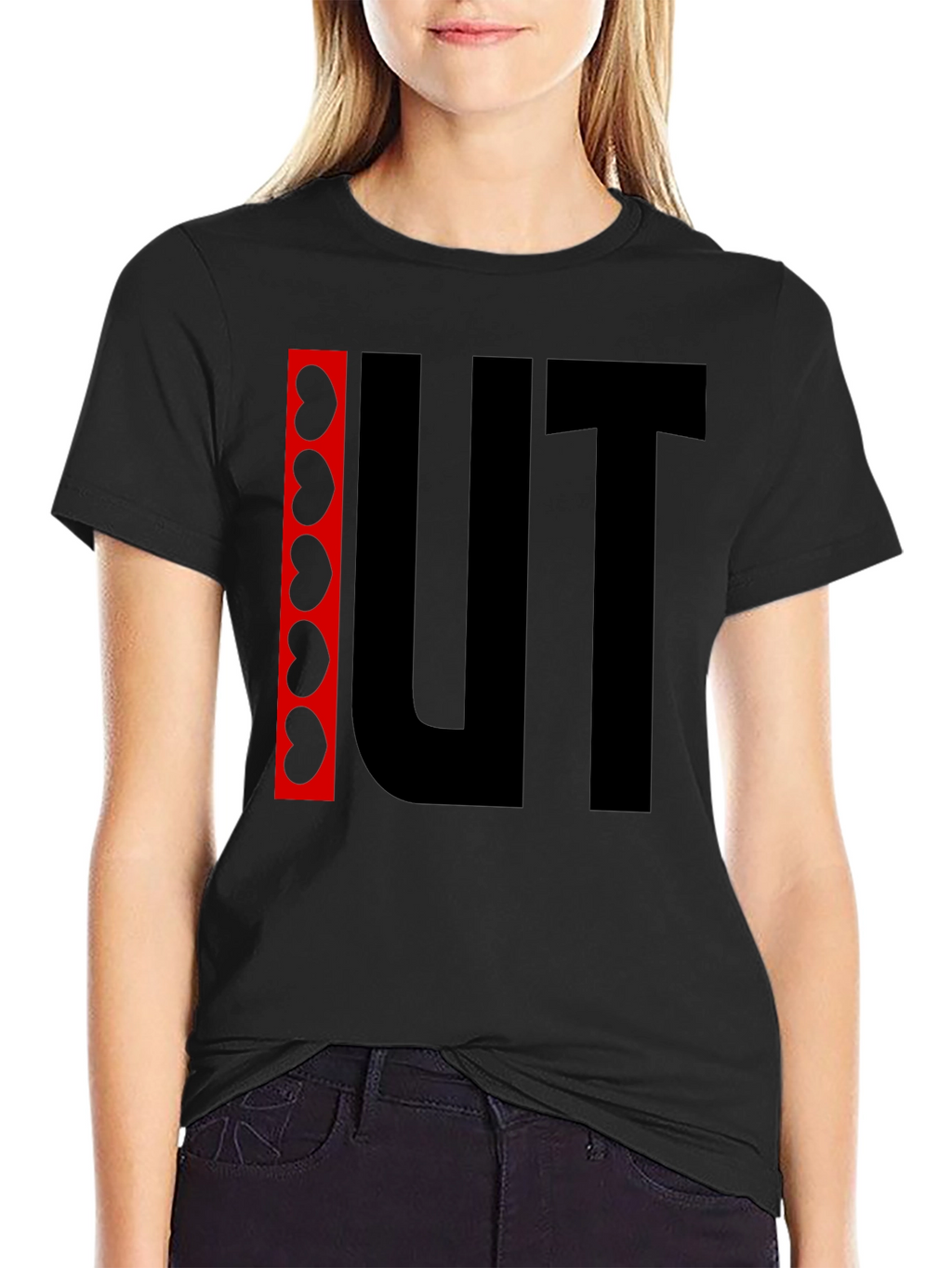 Kidney UT Funny Black T-Shirt