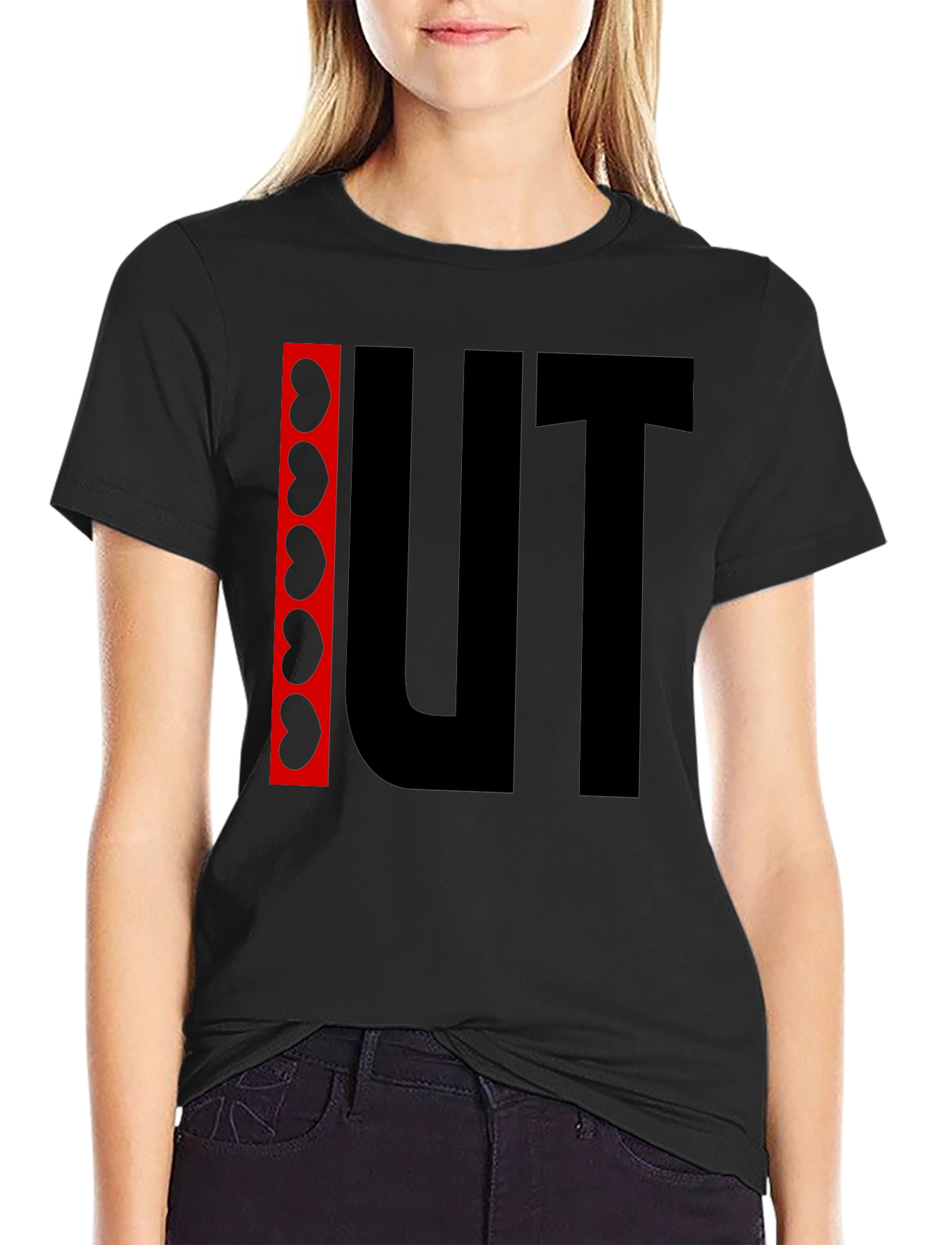 Kidney UT Funny Black T-Shirt