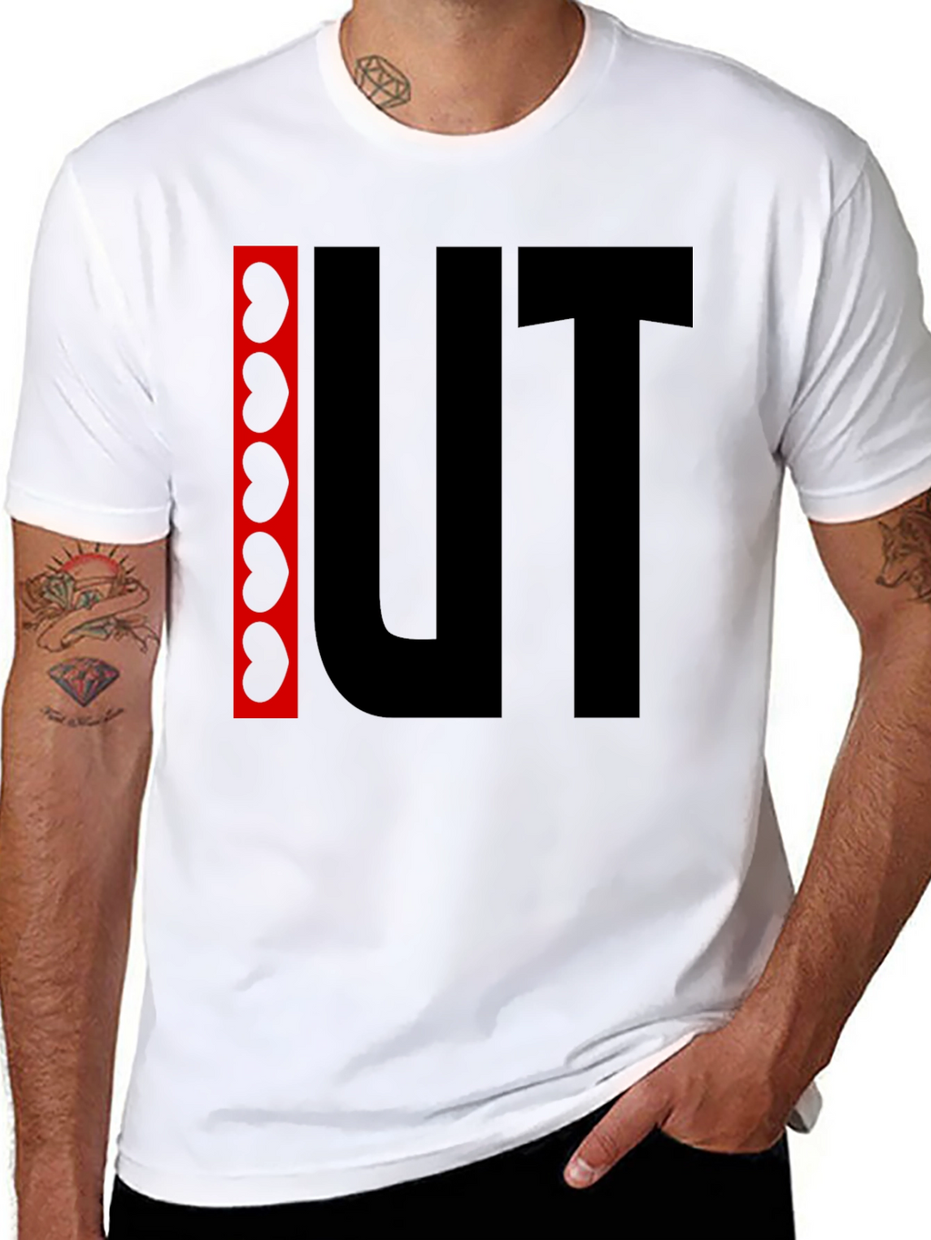 Kidney UT Funny Black T-Shirt