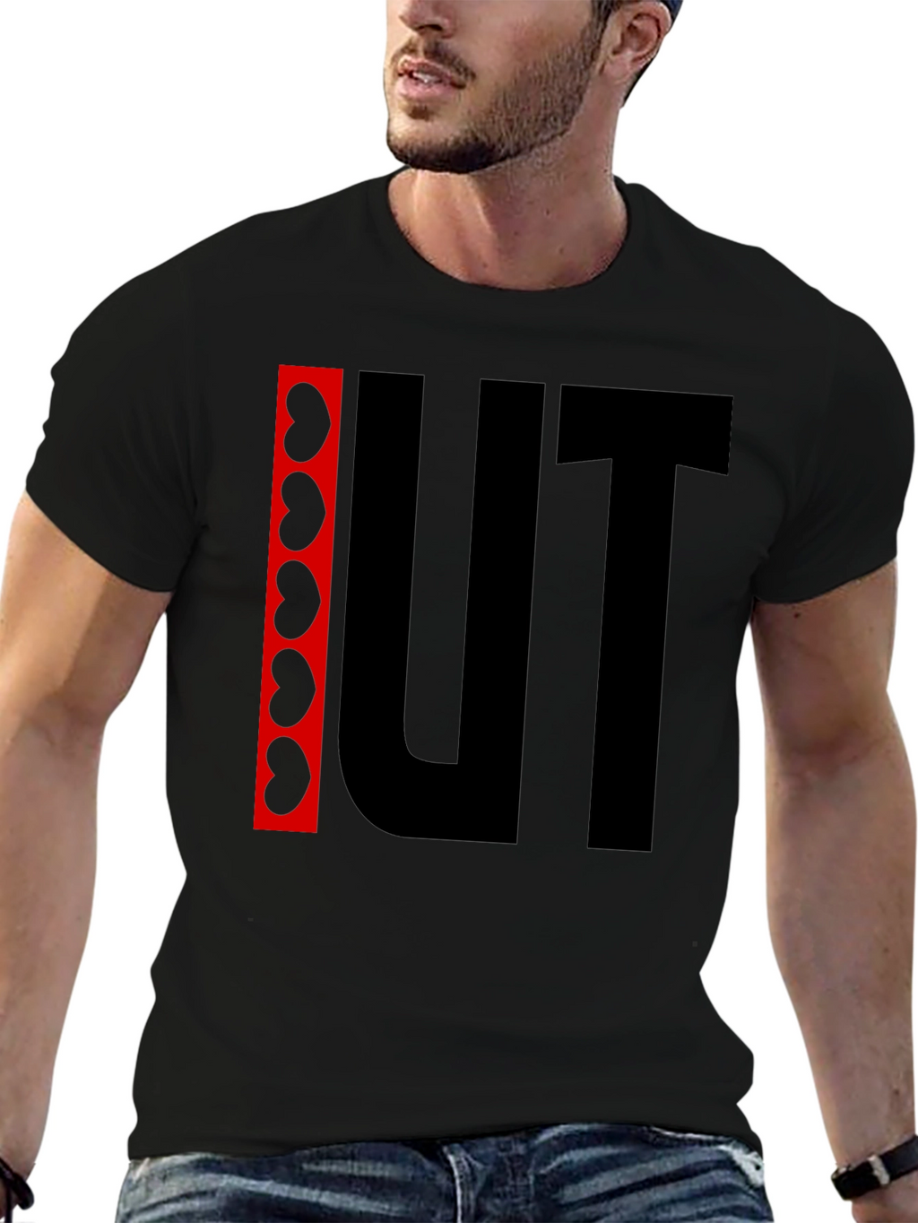 Kidney UT Funny Black T-Shirt