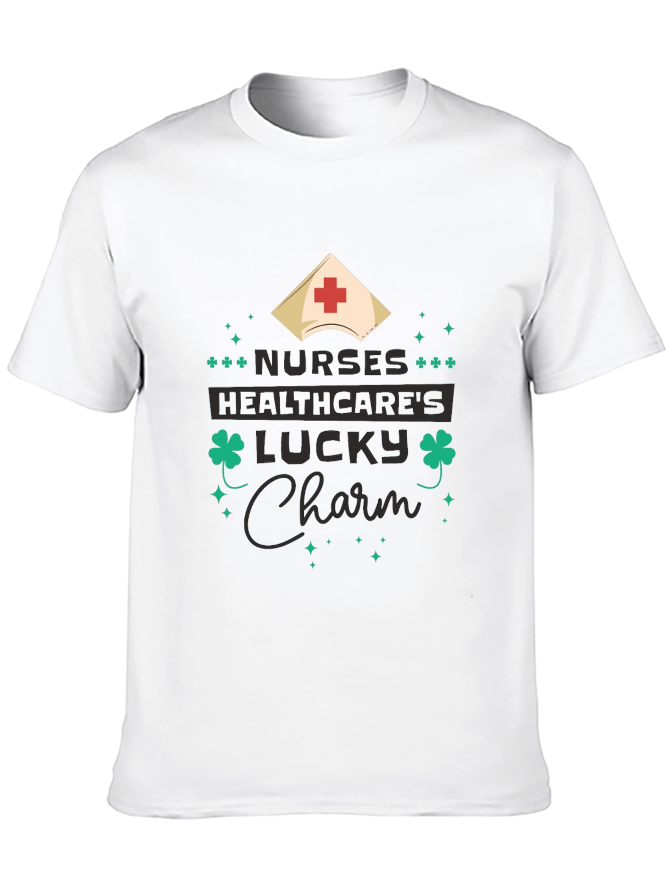 Nurses Healthcares Lucky Charm St. Patricks Day T-Shirt
