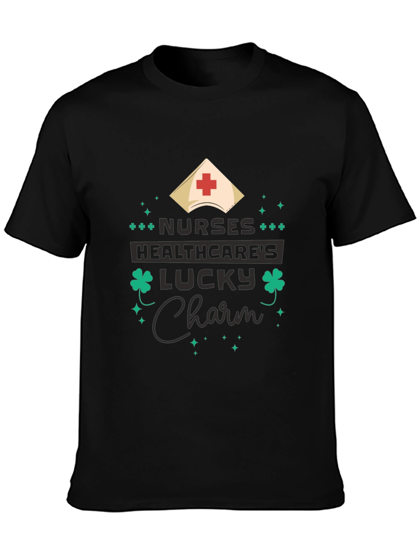 Nurses Healthcares Lucky Charm St. Patricks Day T-Shirt