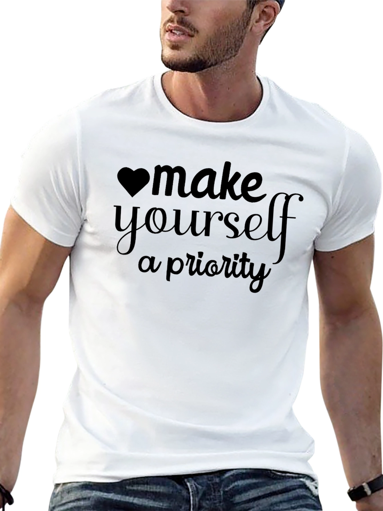 Make Yourself A Priority Black T-Shirt