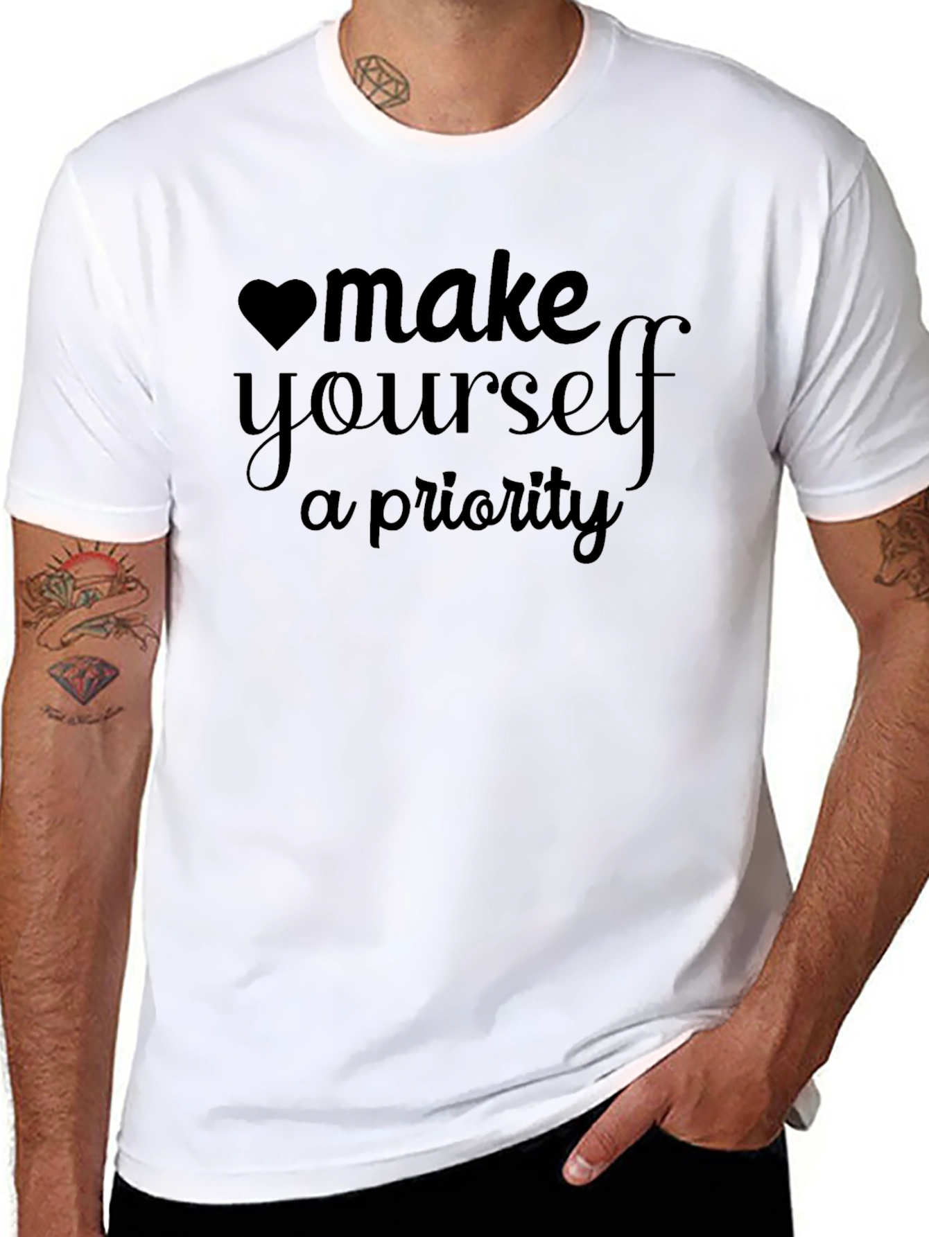 Make Yourself A Priority Black T-Shirt