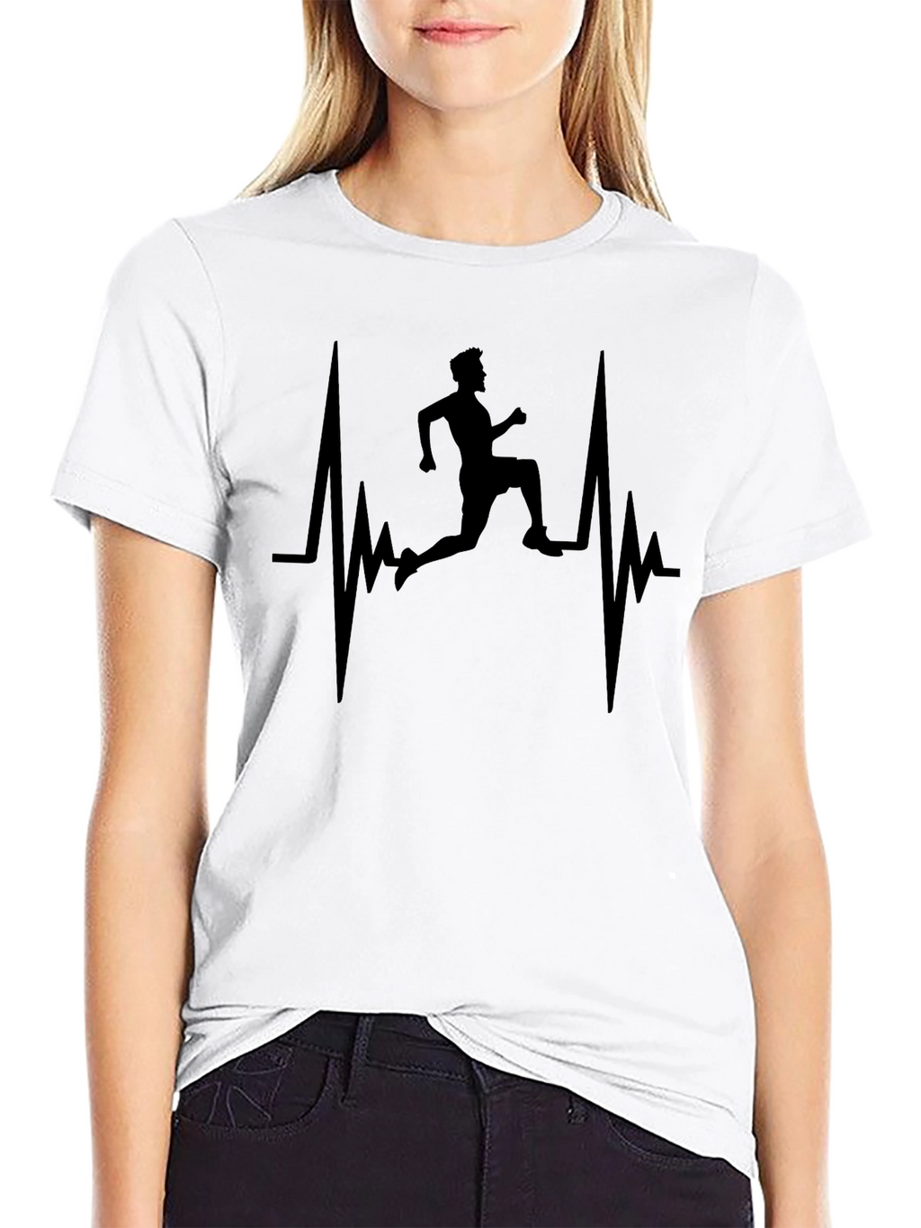 Runner Heartbeat Graphic Tee - Athletic Style