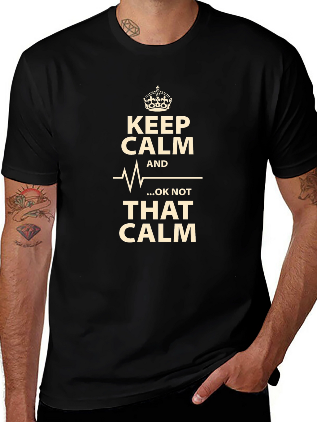 Keep Calm T-Shirt - Humorous Graphic Tee