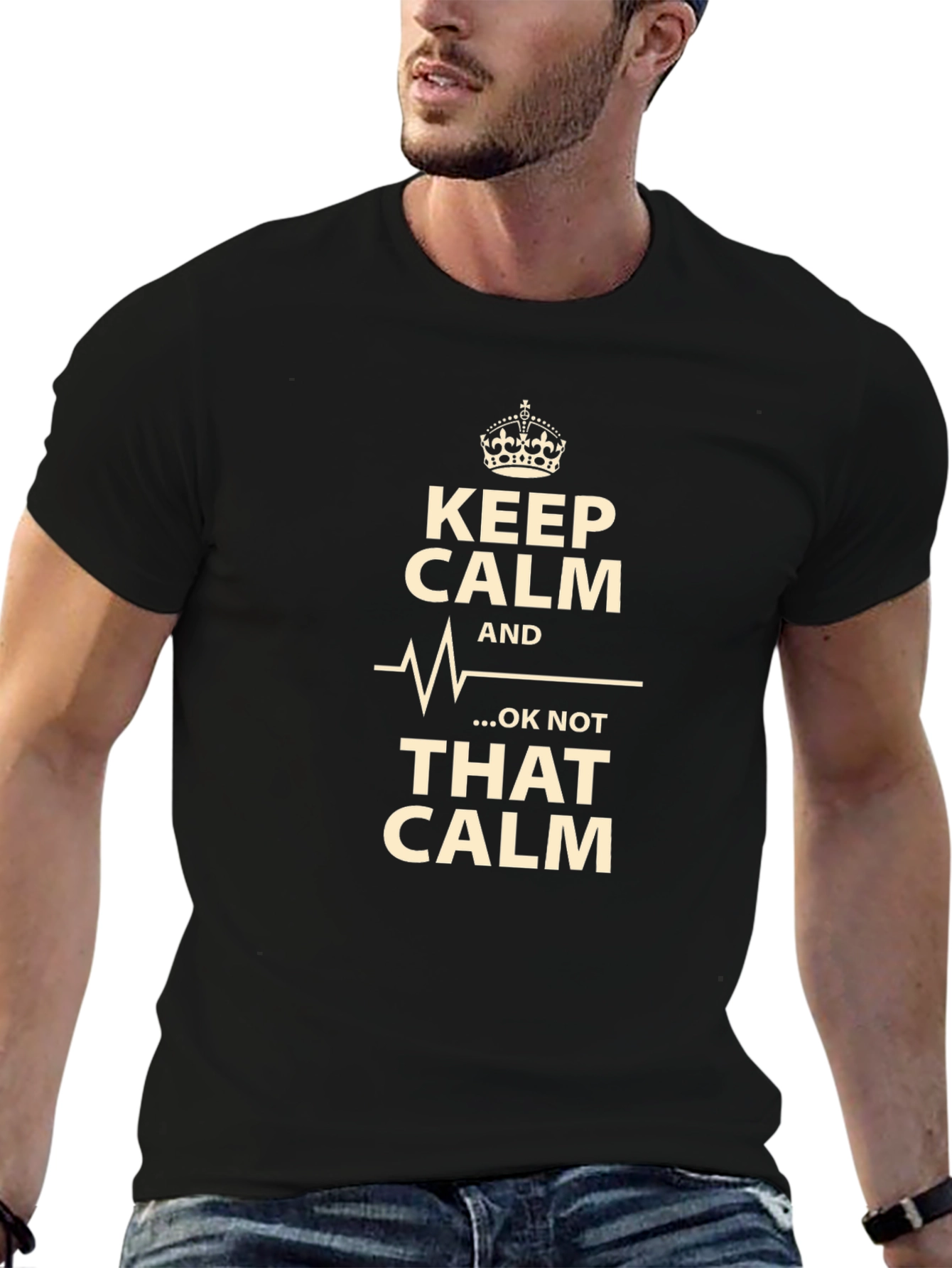 Keep Calm T-Shirt - Humorous Graphic Tee