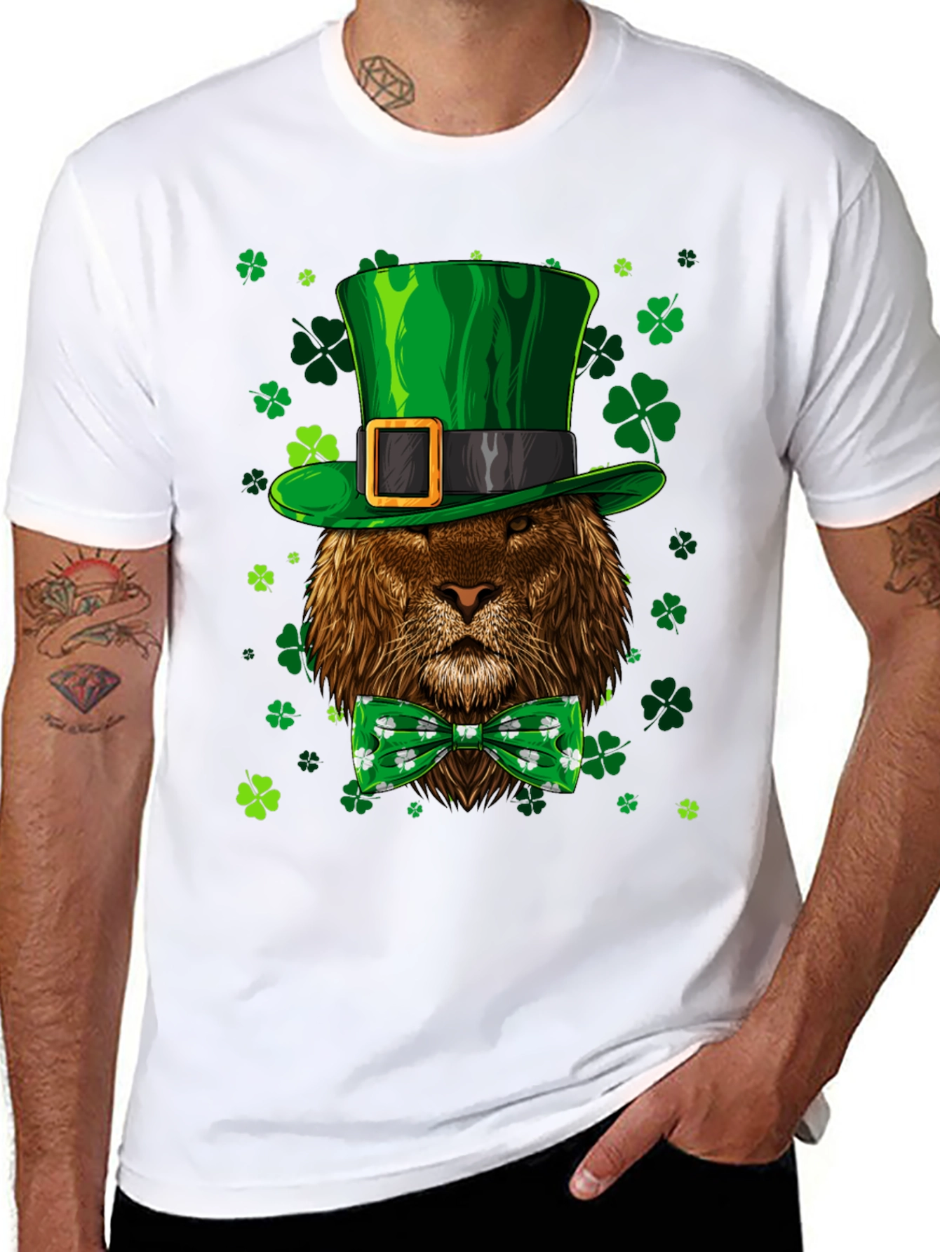 St. Patricks Day Lion Graphic Tee