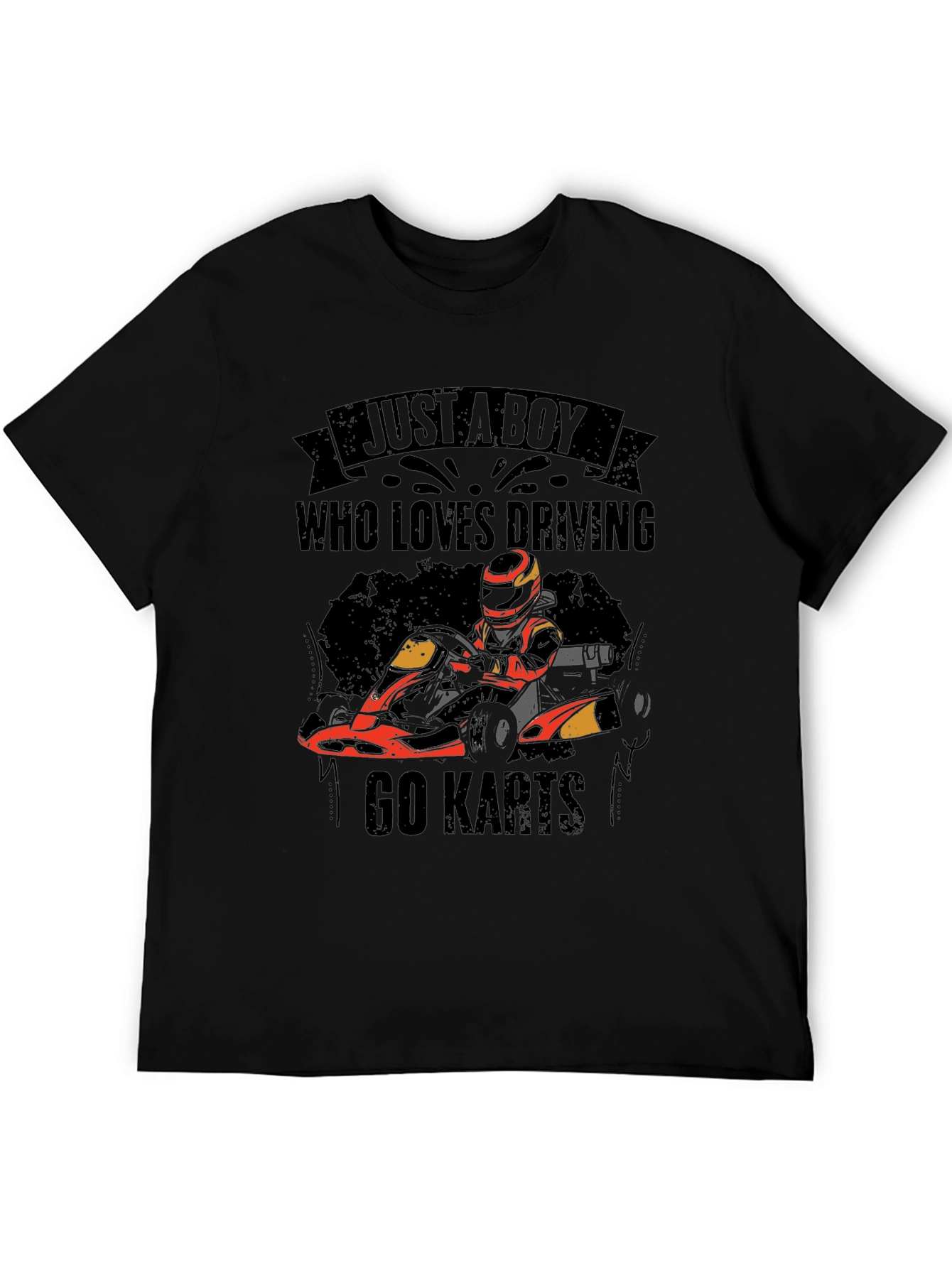 Go Karts T-Shirt - Just A Boy Who Loves Driving