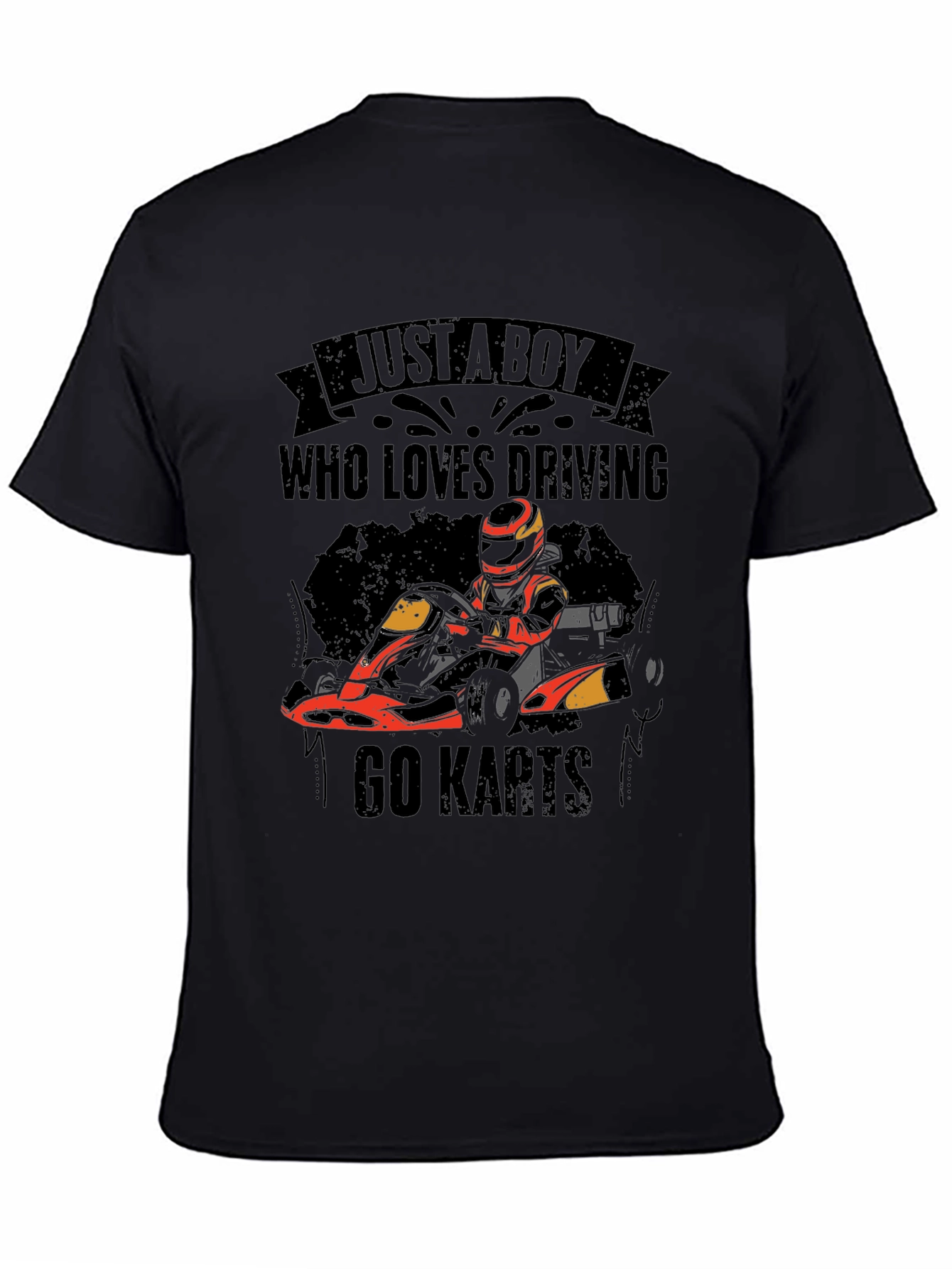 Go Karts T-Shirt - Just A Boy Who Loves Driving