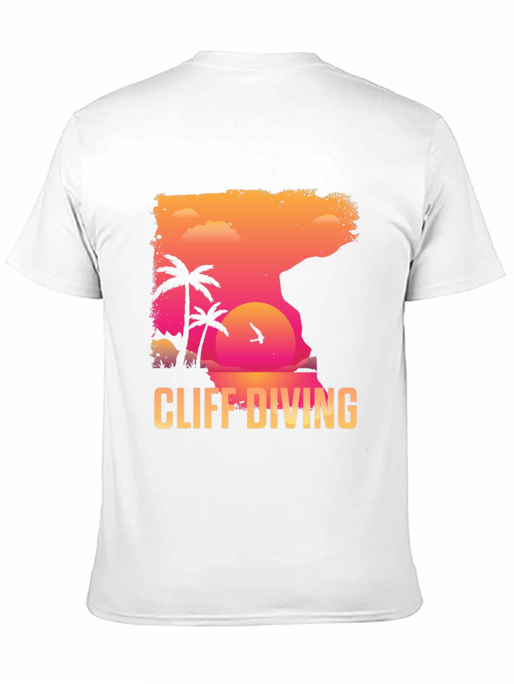 Cliff Diving Graphic T-Shirt - Summer Adventure Tee