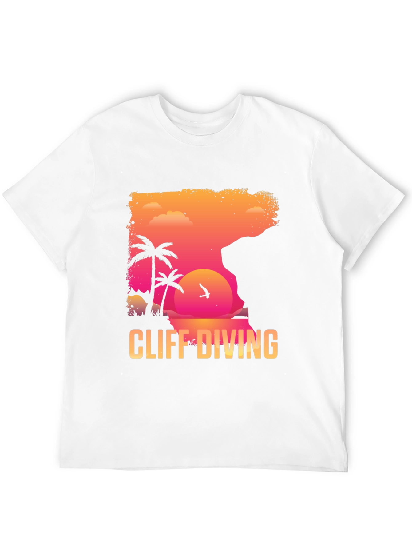 Cliff Diving Graphic T-Shirt - Summer Adventure Tee