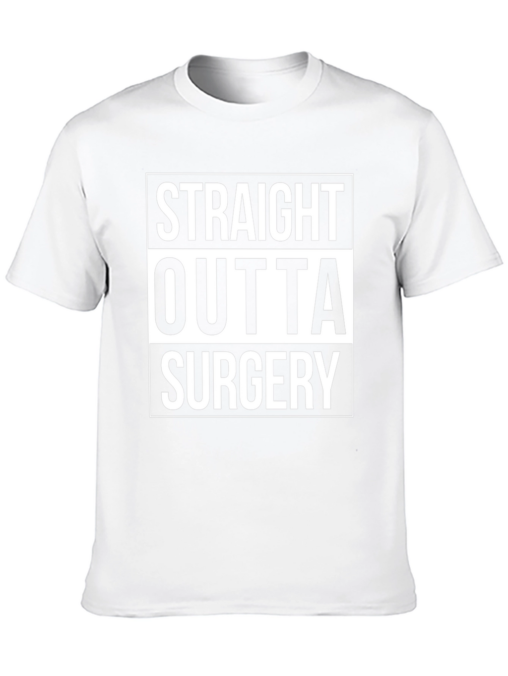 Straight Outta Surgery Graphic Tee - Black Cotton