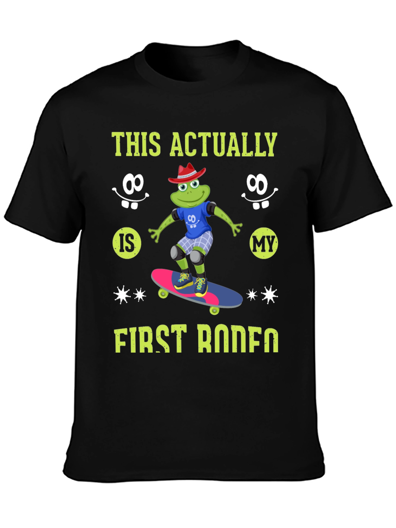 Frog Skateboarder T-Shirt - First Rodeo