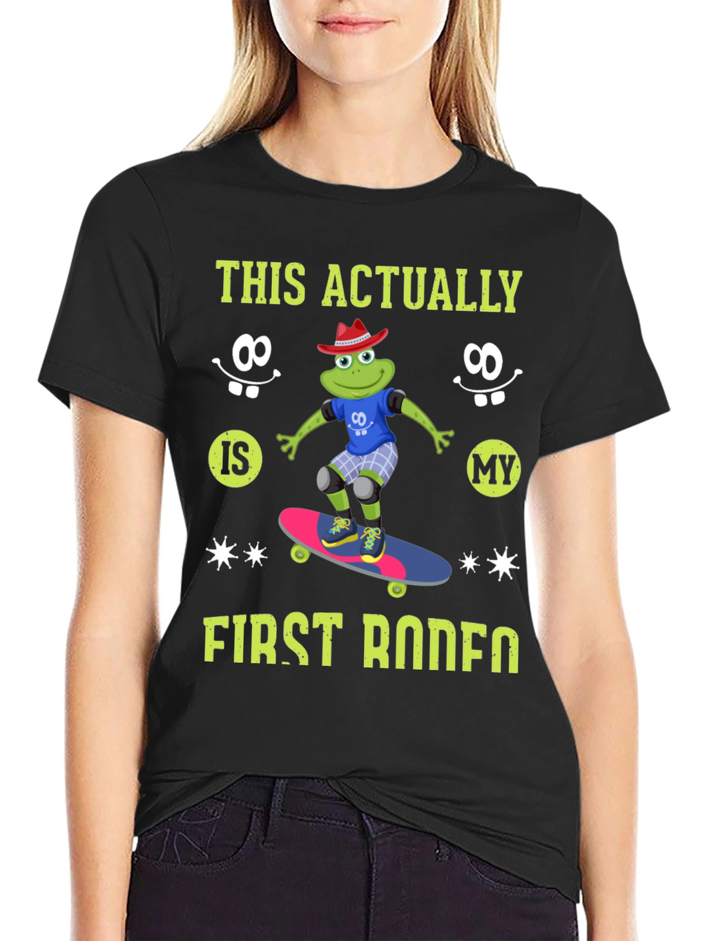 Frog Skateboarder T-Shirt - First Rodeo