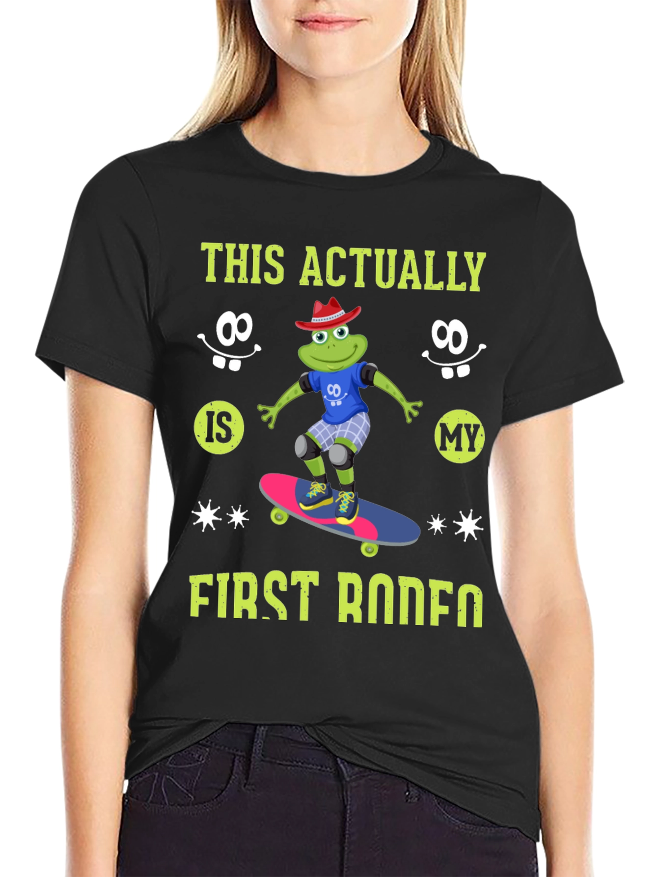 Frog Skateboarder T-Shirt - First Rodeo