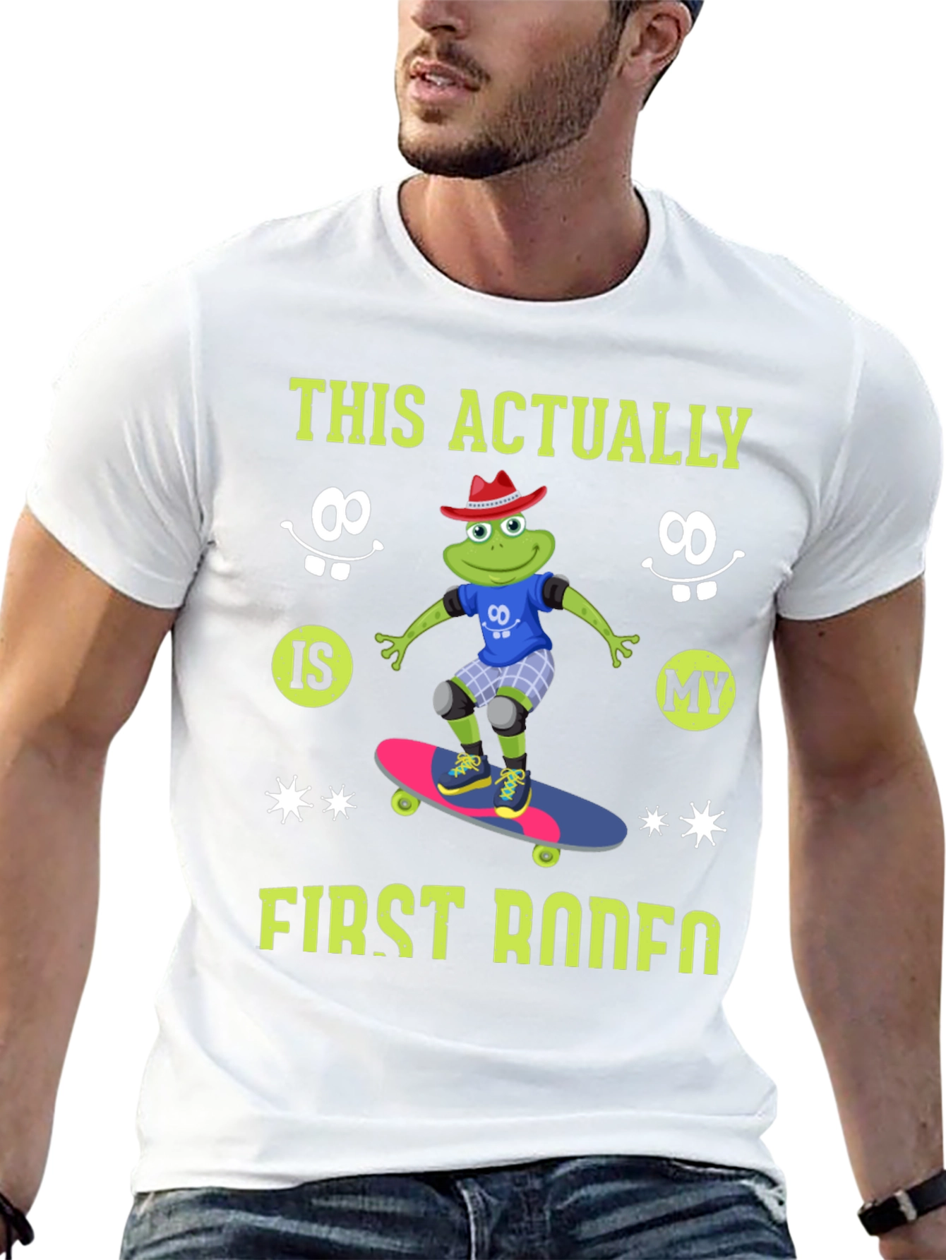 Frog Skateboarder T-Shirt - First Rodeo
